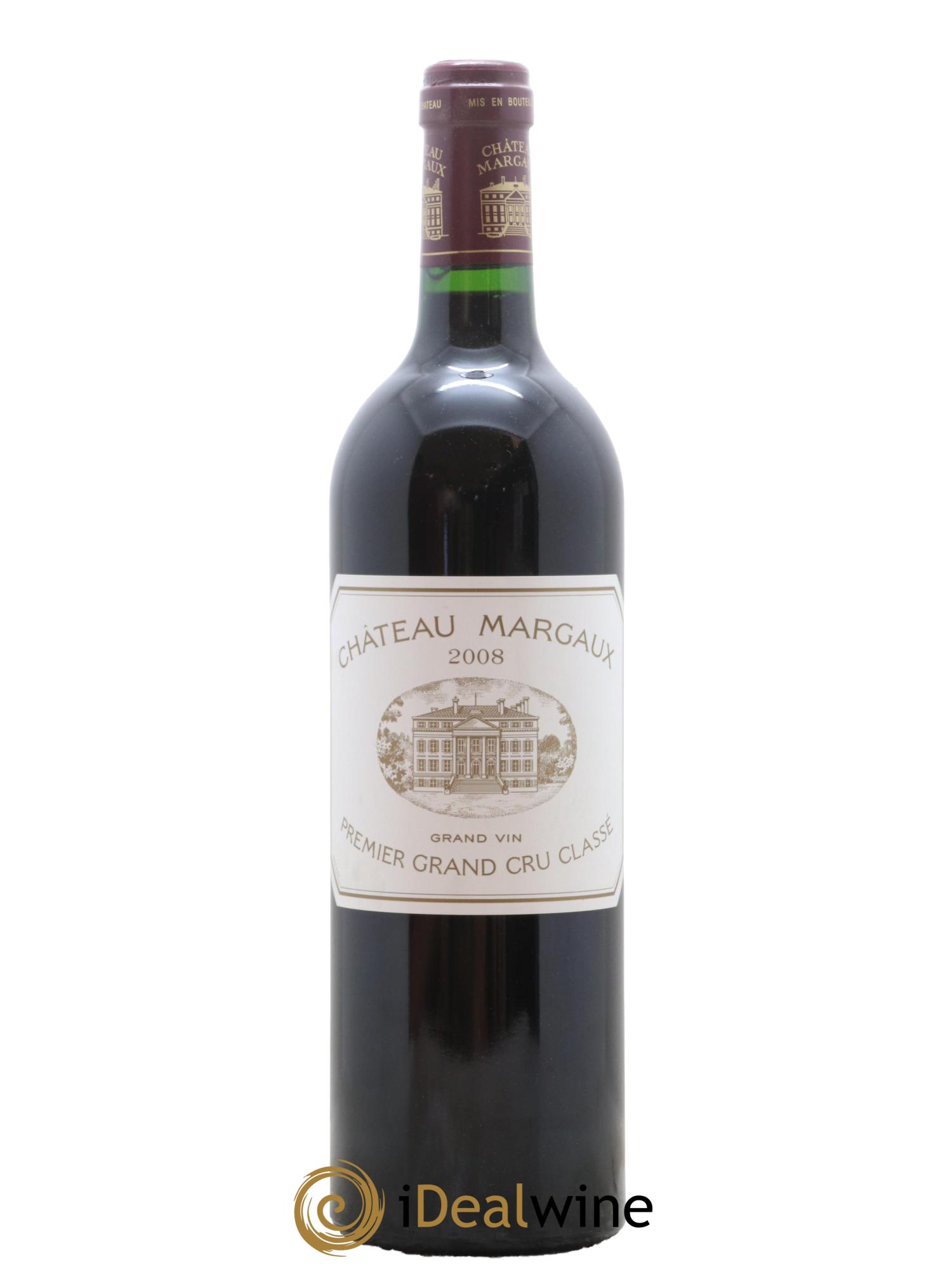 Château Margaux 1er Grand Cru Classé 2008 - Lot de 1 bouteille - 0