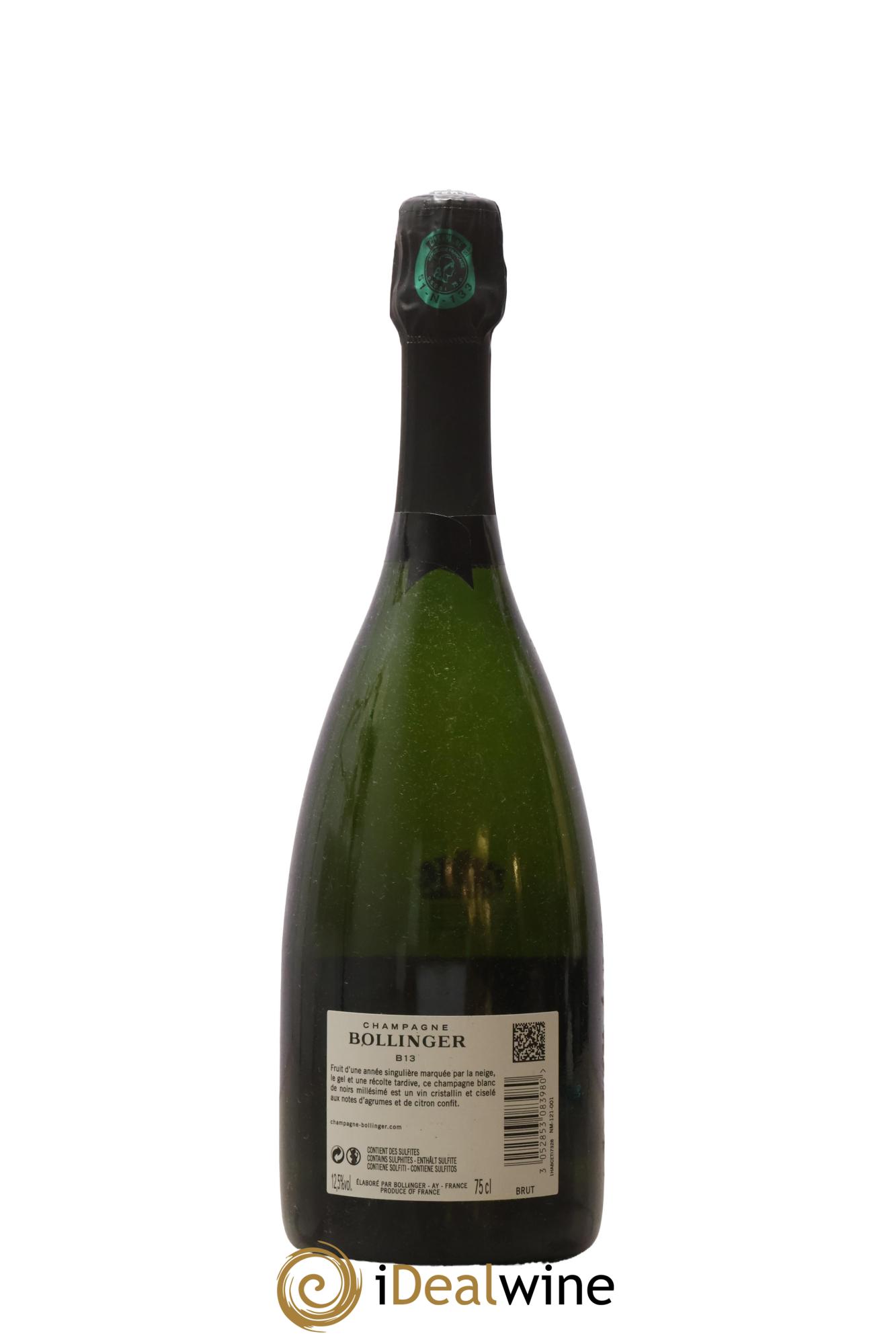 B 2013 Bollinger 2013 - Lot de 1 bouteille - 1