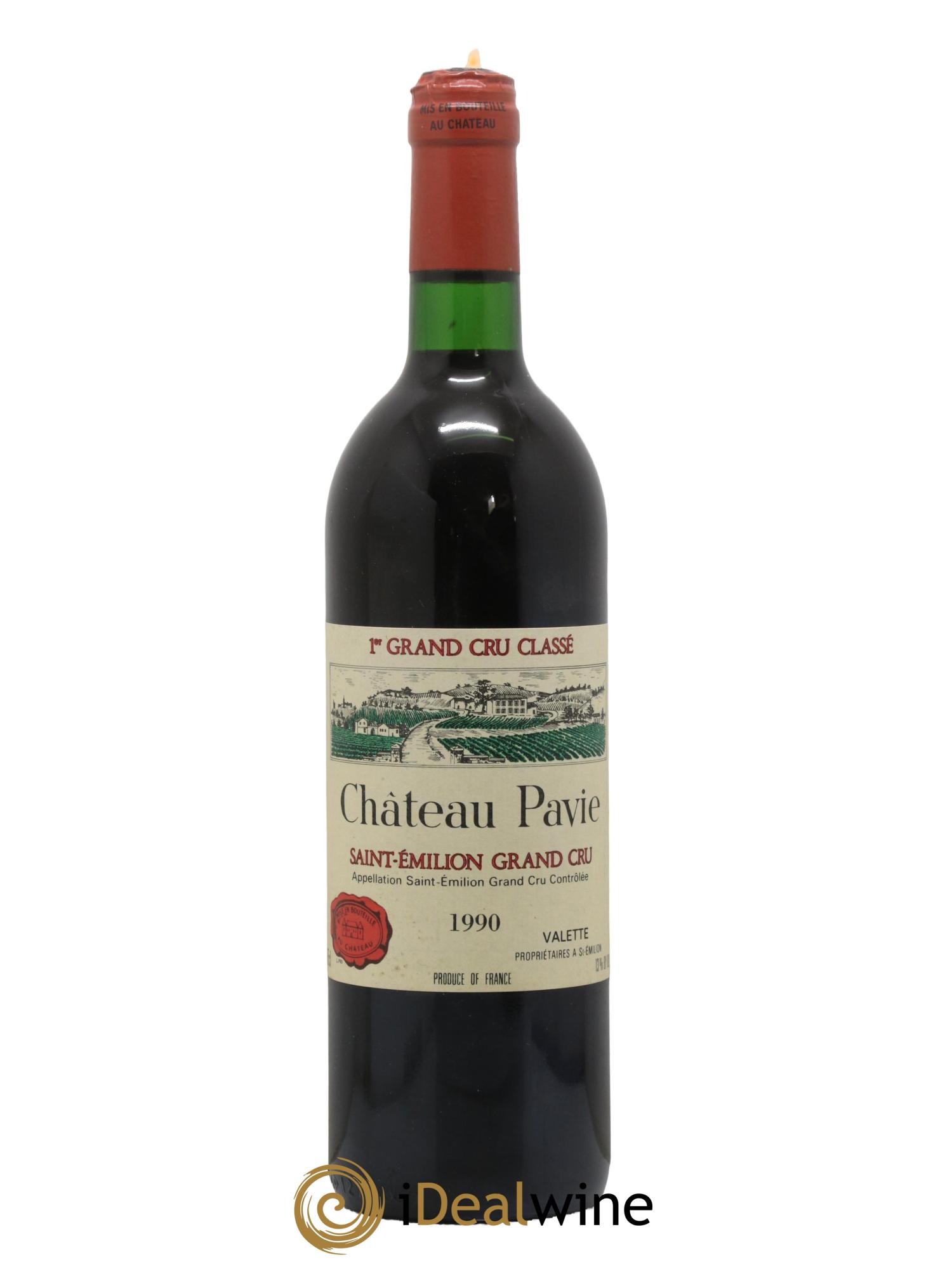 Château Pavie 1er Grand Cru Classé A 1990 - Lot de 1 bouteille - 0