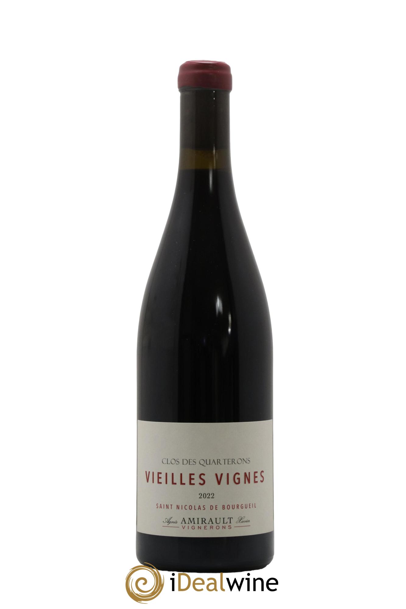 Saint-Nicolas de Bourgueil Le Clos des Quarterons Vieilles Vignes Agnès et Xavier Amirault 2022 - Lot of 1 bottle - 0
