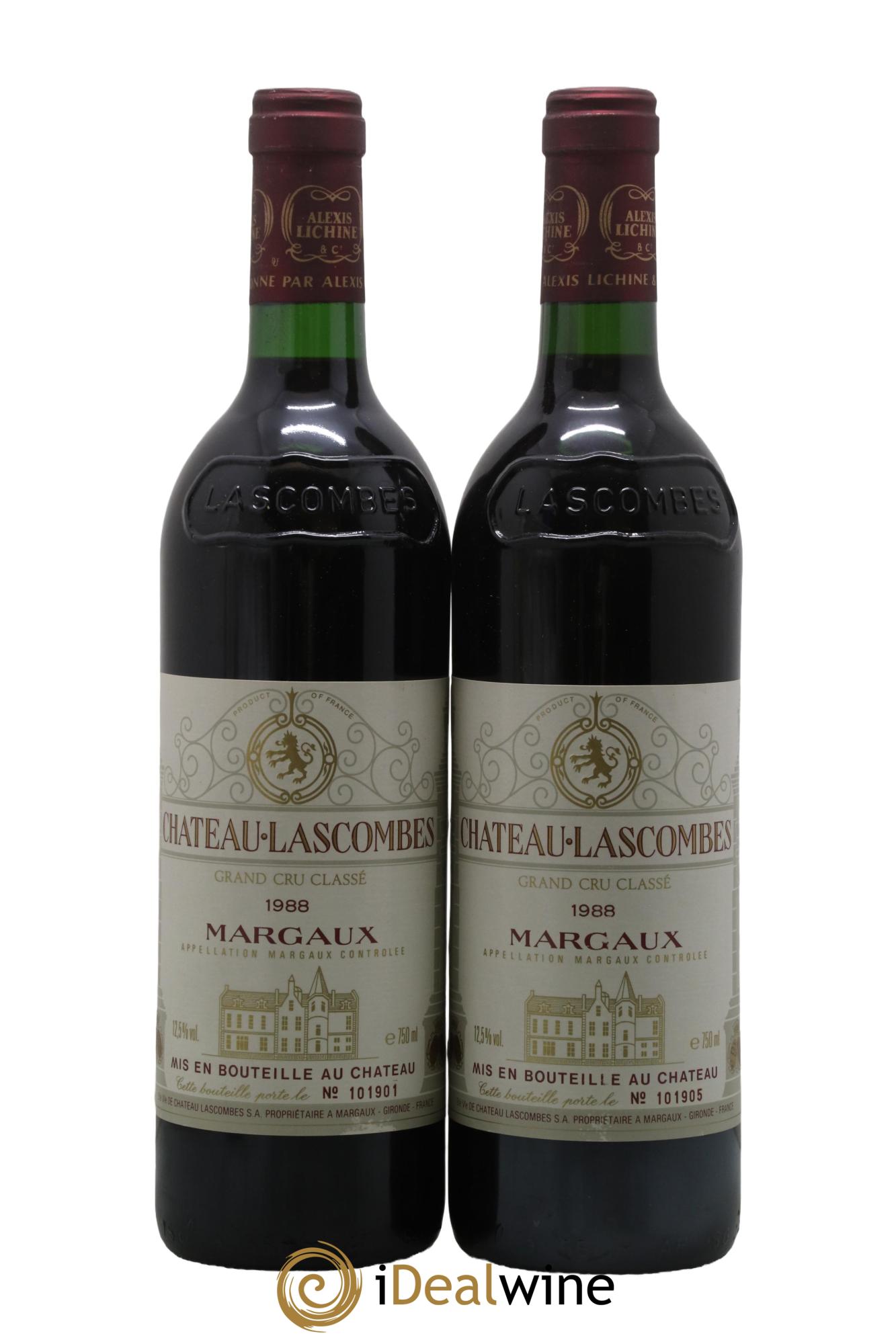 Château Lascombes 2ème Grand Cru Classé 1988 - Lot of 2 bottles - 0