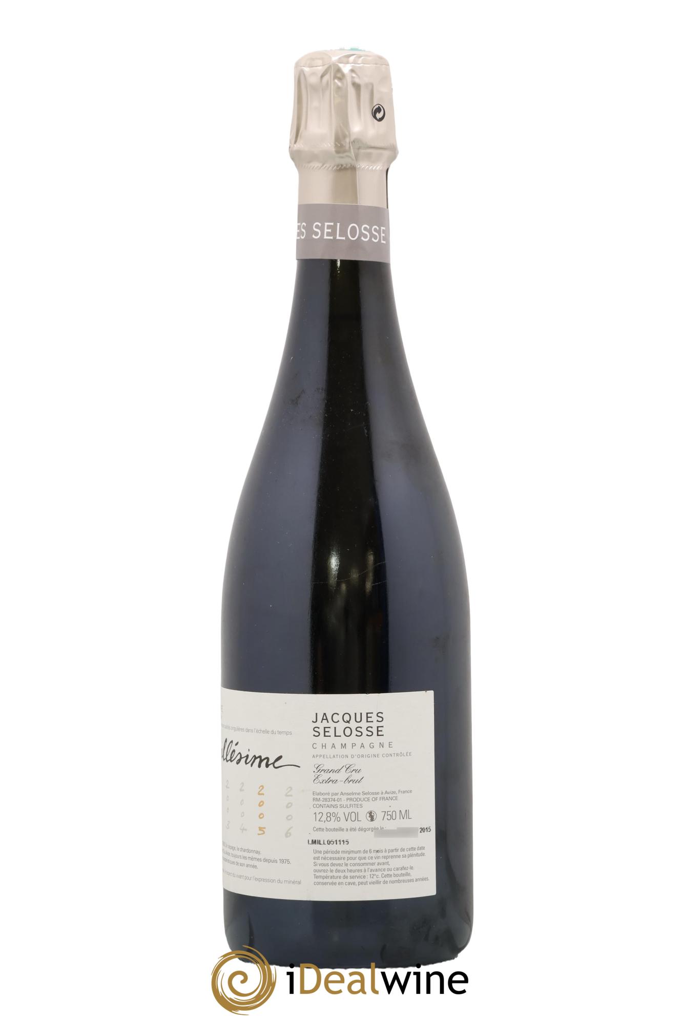 Blanc de Blancs Grand Cru Extra-Brut Jacques Selosse 2005 - Posten von 1 Flasche - 1