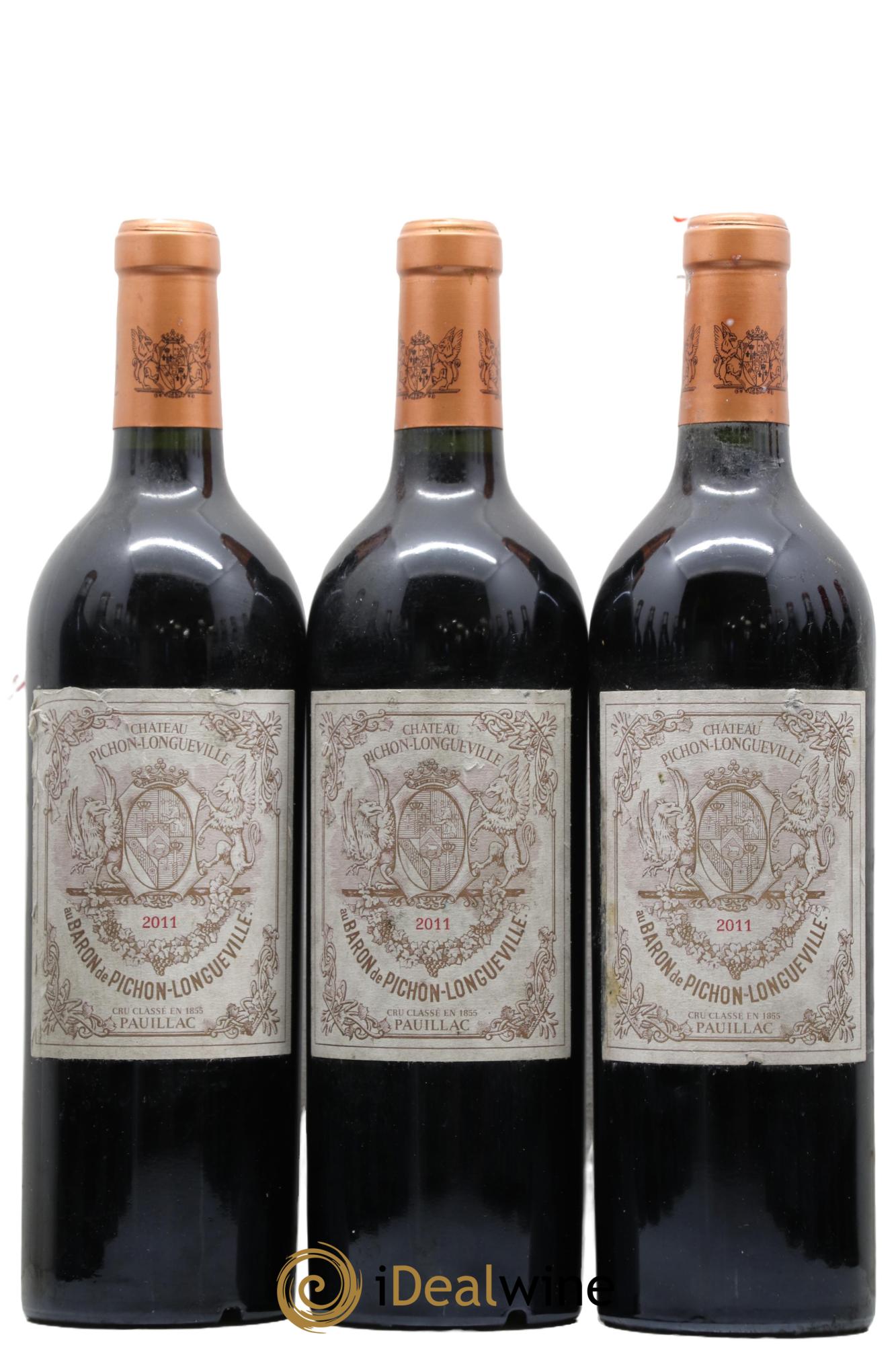 Pichon Longueville Baron 2ème Grand Cru Classé 2011 - Lot de 3 bouteilles - 0
