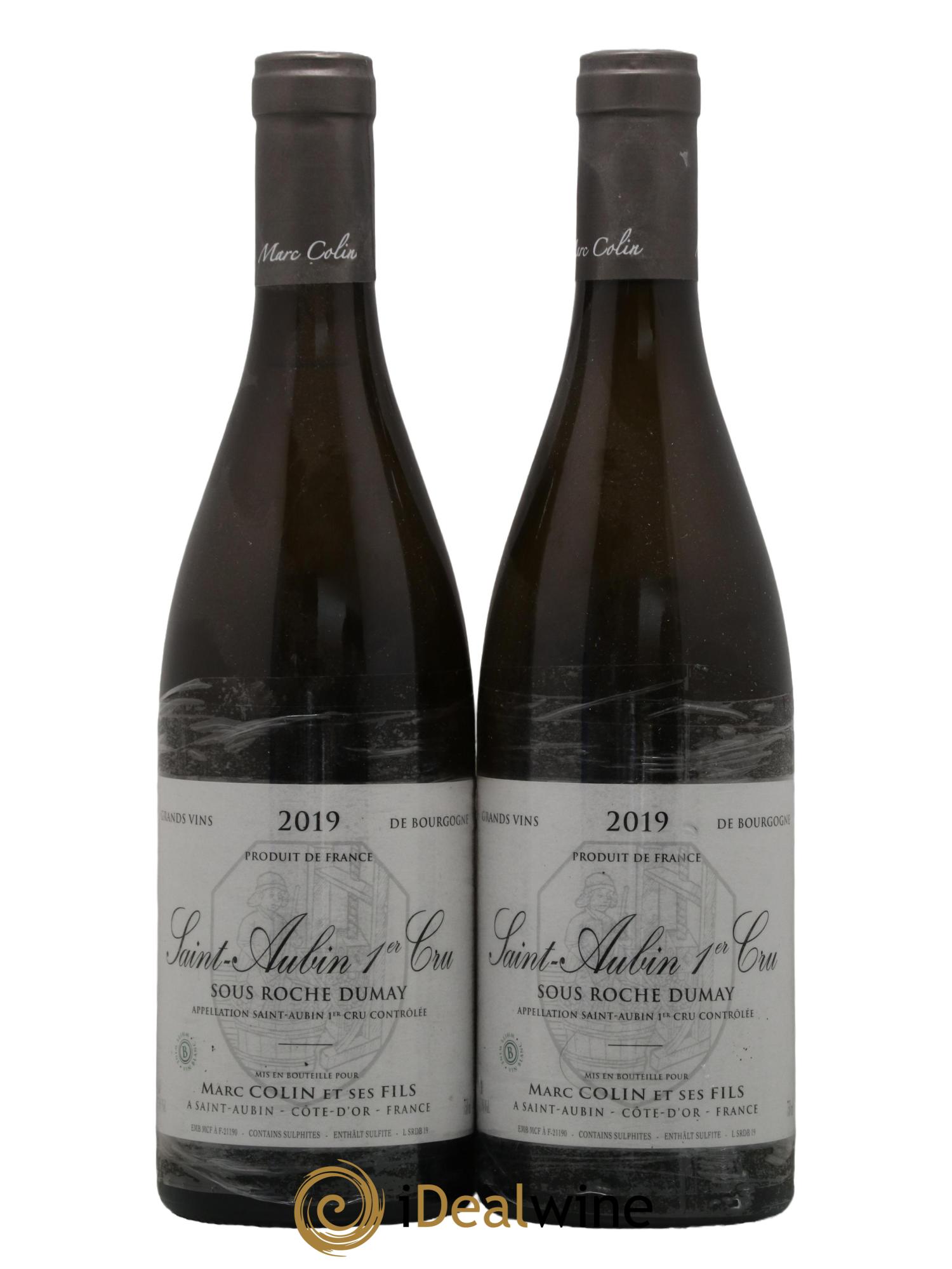 Saint-Aubin 1er Cru Sous Roche Dumay Marc Colin et Fils 2019 - Lot de 2 bouteilles - 0