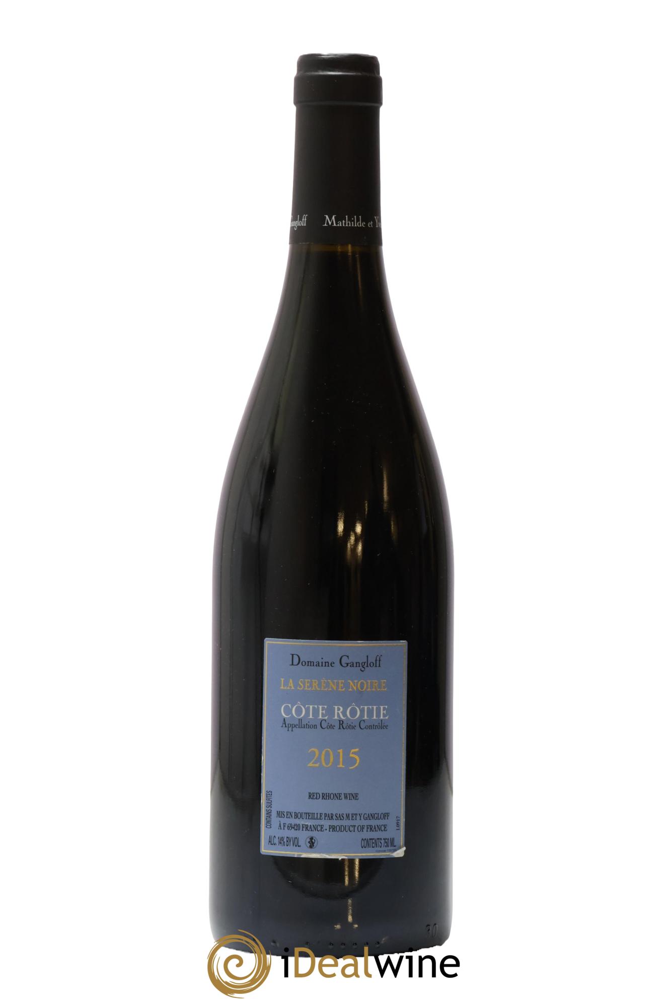 Côte-Rôtie La Sereine Noire Gangloff (Domaine) 2015 - Lot of 1 bottle - 1