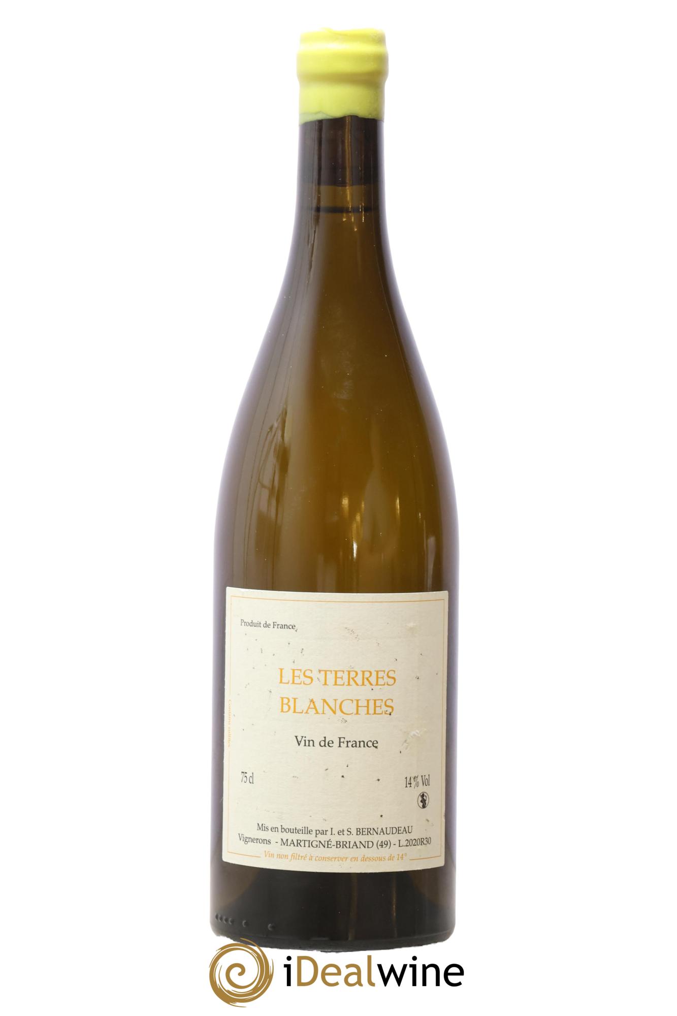 Vin de France Les Terres Blanches Stéphane Bernaudeau 2020 - Lot de 1 bouteille - 0