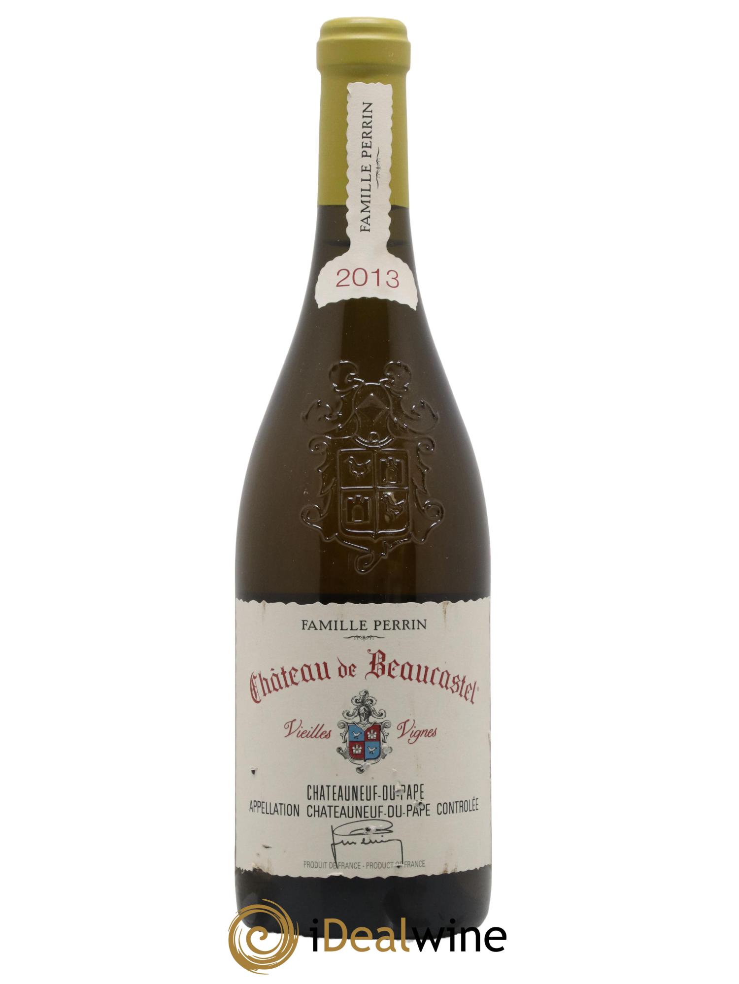 Châteauneuf-du-Pape Château de Beaucastel Vieilles vignes Roussanne Famille Perrin 2013 - Lot de 1 bouteille - 0