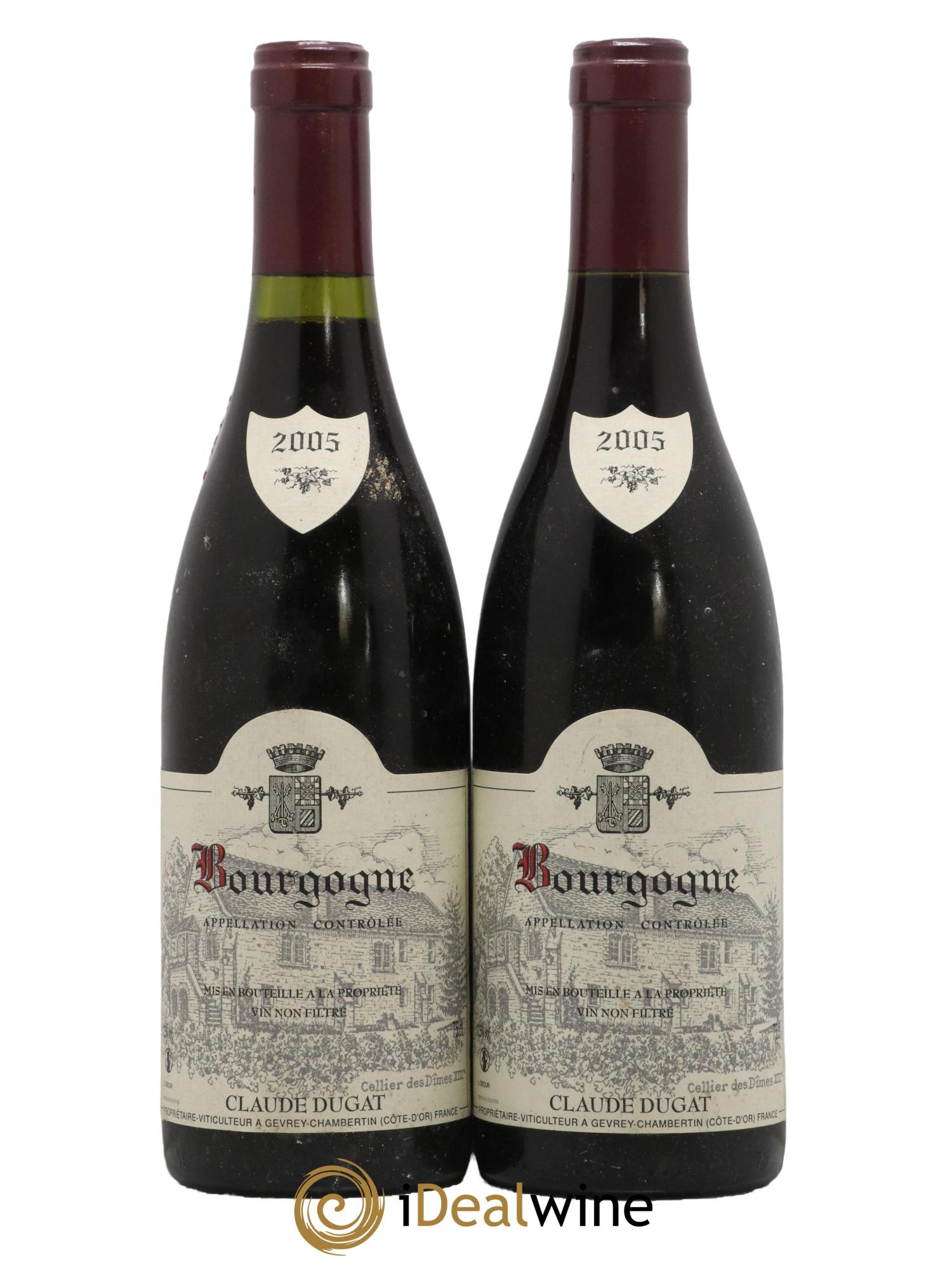 Bourgogne Claude Dugat 2005 - Lot de 2 bouteilles - 0