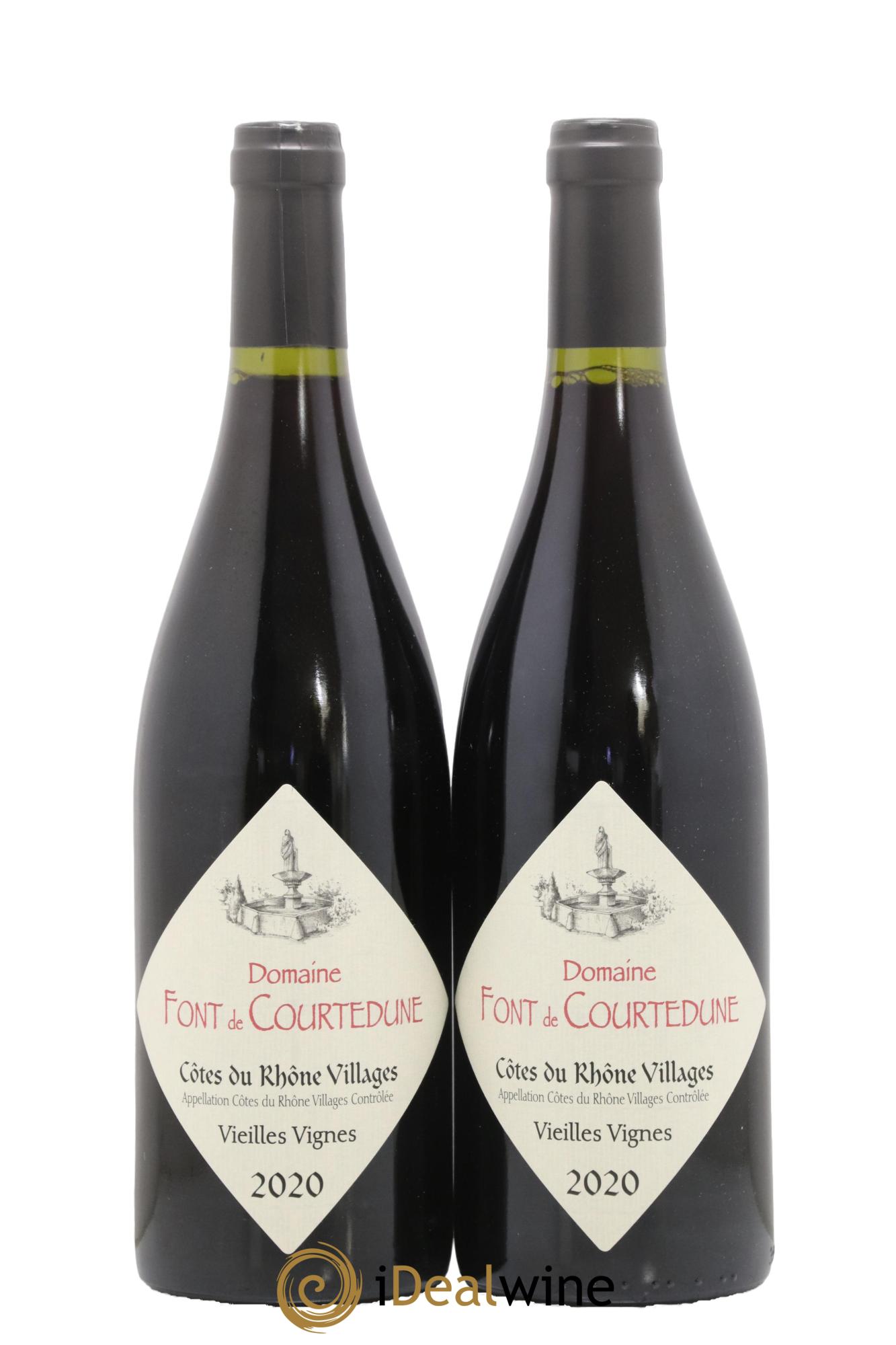 Côtes-du-Rhône Vieilles Vignes Domaine Font de Courtedune 2020 - Lotto di 2 bottiglie - 0