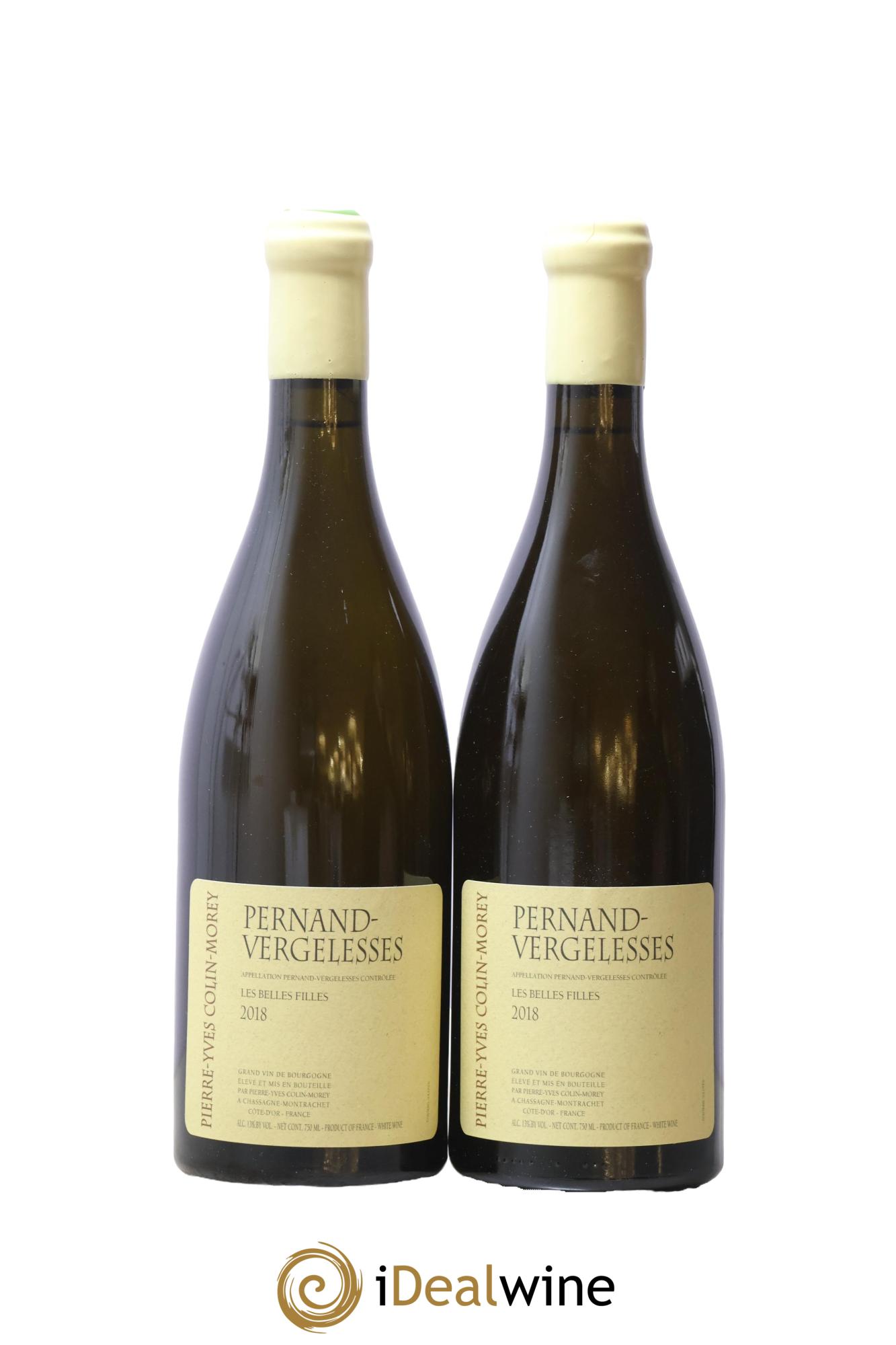 Pernand-Vergelesses Les Belles Filles Pierre-Yves Colin Morey 2018 - Lote de 2 botellas - 0