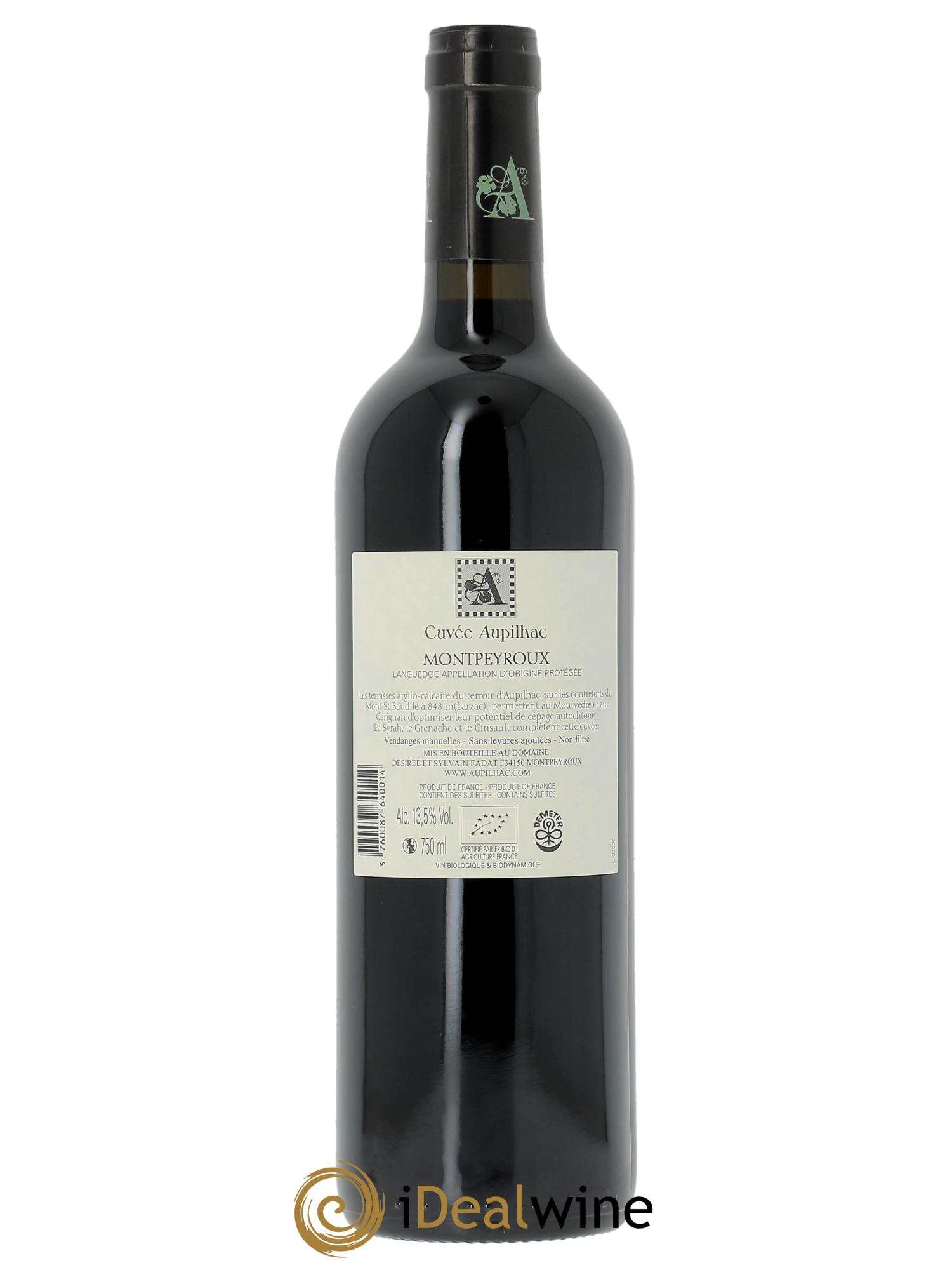 Languedoc-Montpeyroux Aupilhac (Domaine d') Cuvée Aupilhac Sylvain Fadat 2023 - Posten von 1 Flasche - 1