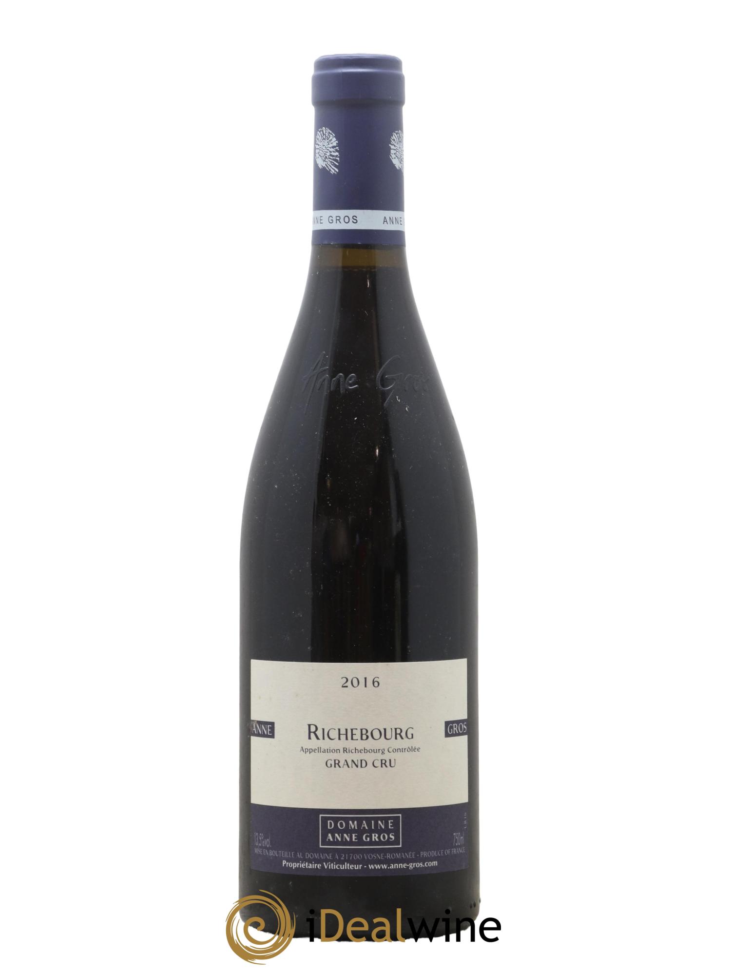 Richebourg Grand Cru Anne Gros 2016 - Lot de 1 bouteille - 0