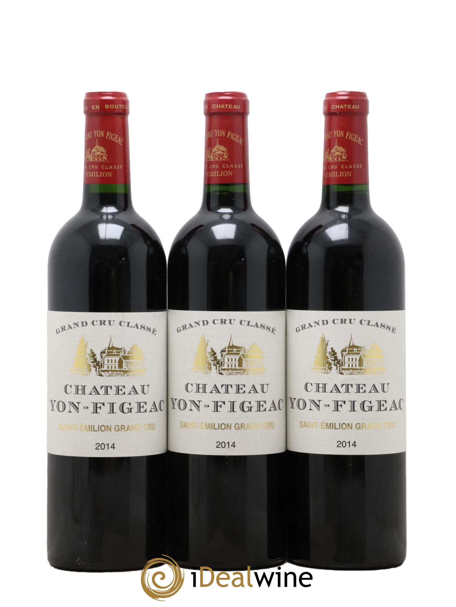 Château Yon Figeac Grand Cru Classé 2014 - Lotto di 3 bottiglie - 0