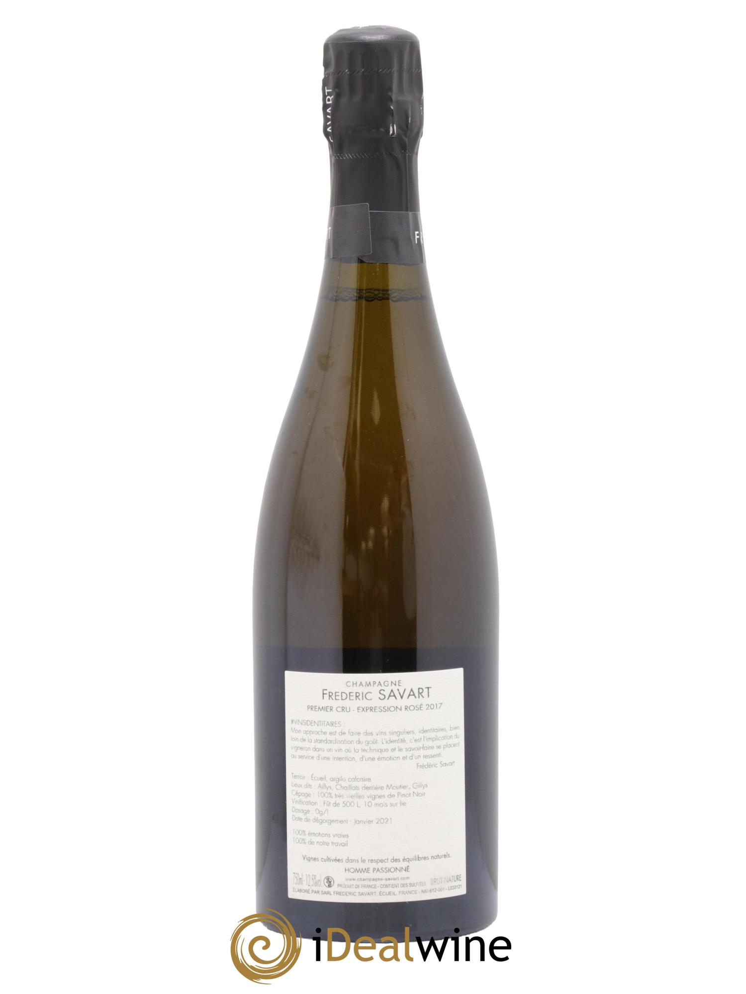 Brut Nature L'Expression Frédéric Savart 2017 - Lotto di 1 bottiglia - 1
