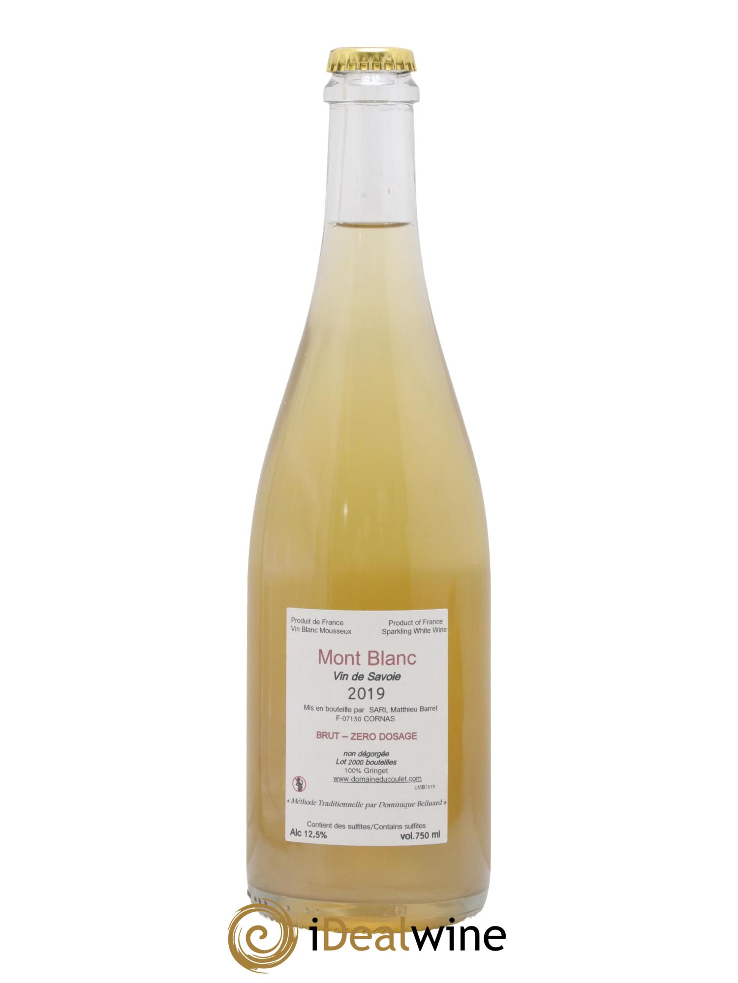 Vin de Savoie Mont Blanc Matthieu Barret 2019 - Lot de 1 bouteille - 1