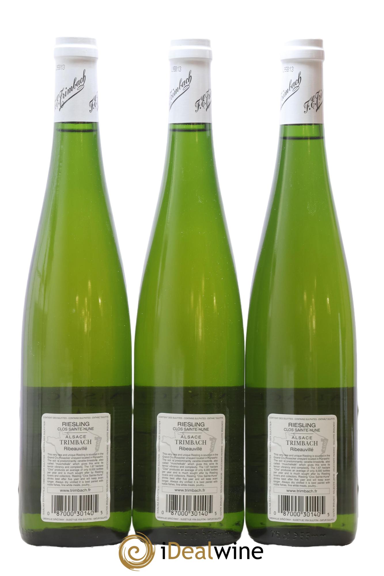 Alsace Riesling Clos Sainte-Hune Trimbach (Domaine) 2008 - Lot de 3 bouteilles - 1