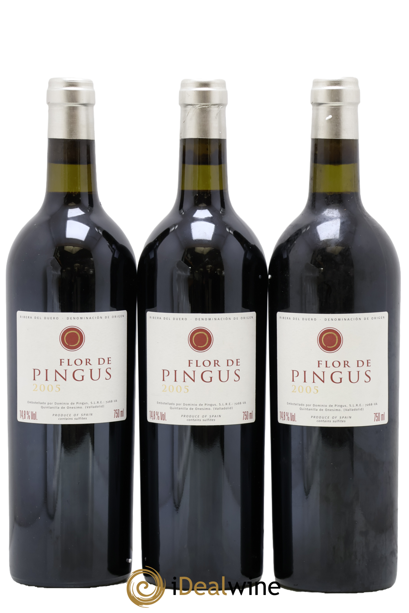 Ribera Del Duero Flor de Pingus Dominio de Pingus - Peter Sisseck 2005 - Lot de 3 bouteilles - 0