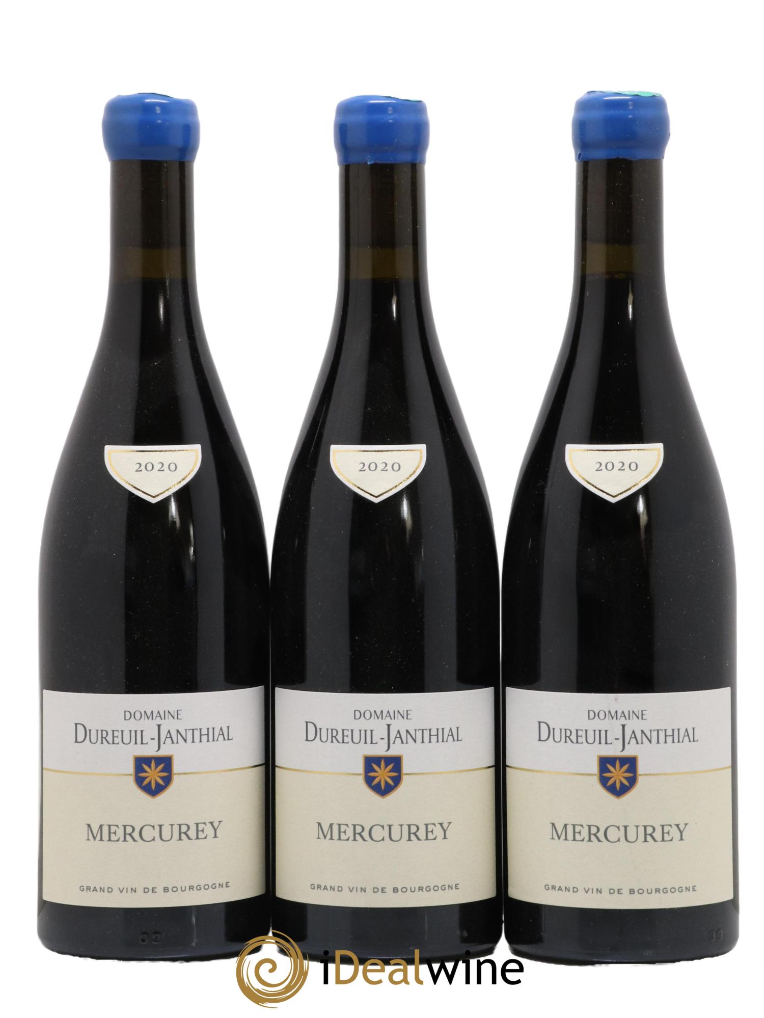 Mercurey Domaine Vincent Dureuil Janthial 2020 - Lot de 3 bouteilles - 0