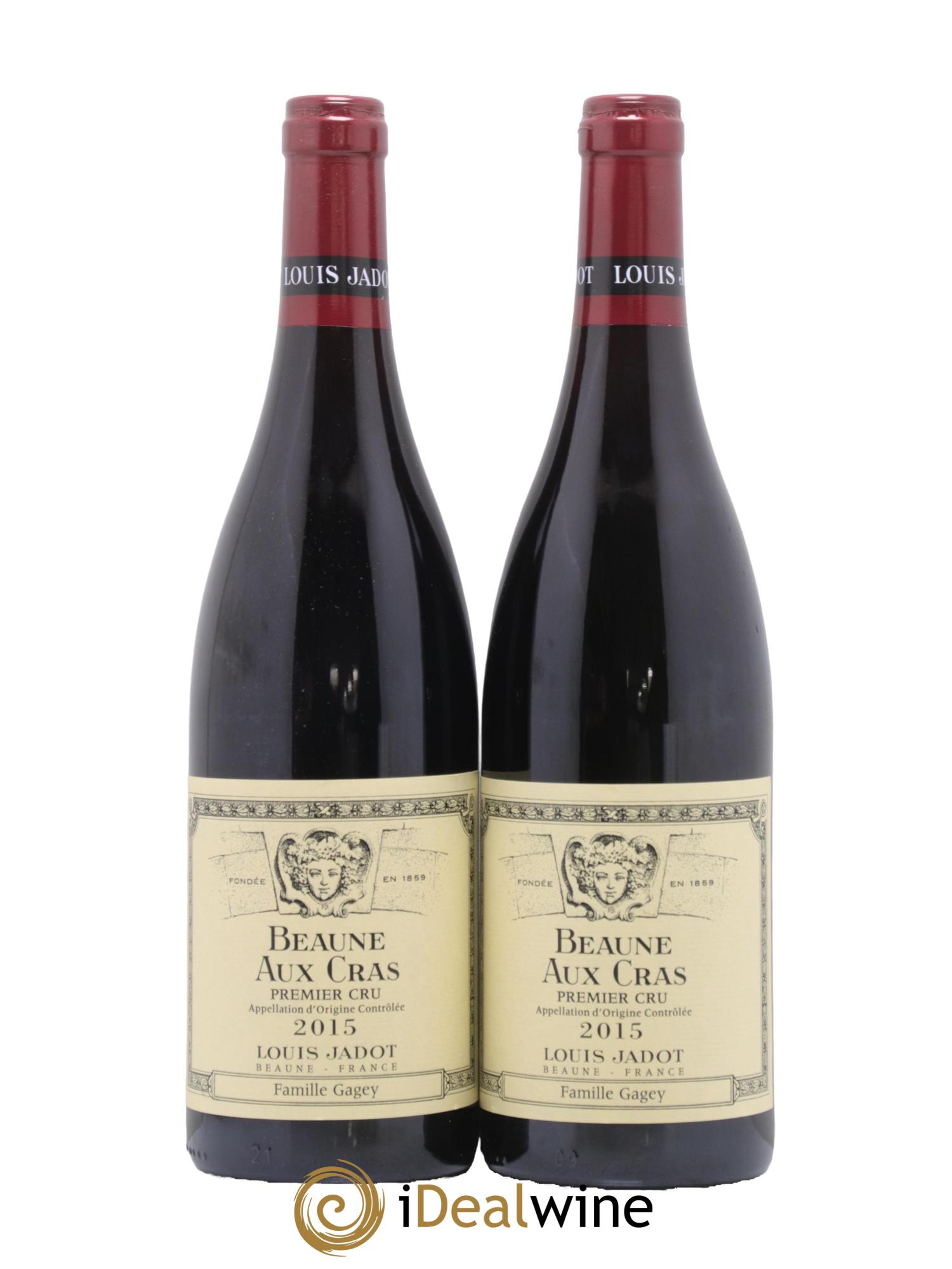 Beaune 1er Cru Aux Cras Domaine Gagey - Louis Jadot 2015 - Lotto di 2 bottiglie - 0