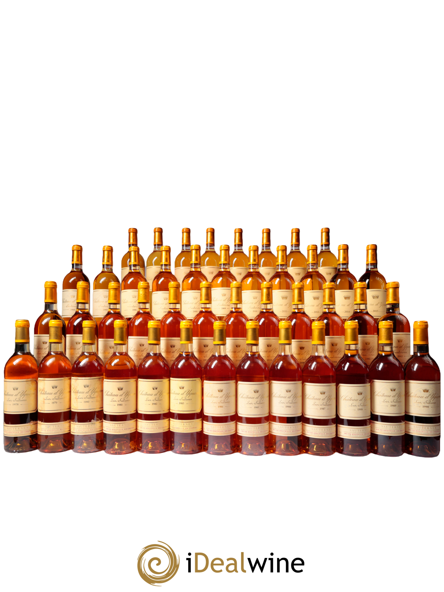 Château d' Yquem 1er Cru Classé Supérieur Verticale - Lot de 44 bouteilles - 0