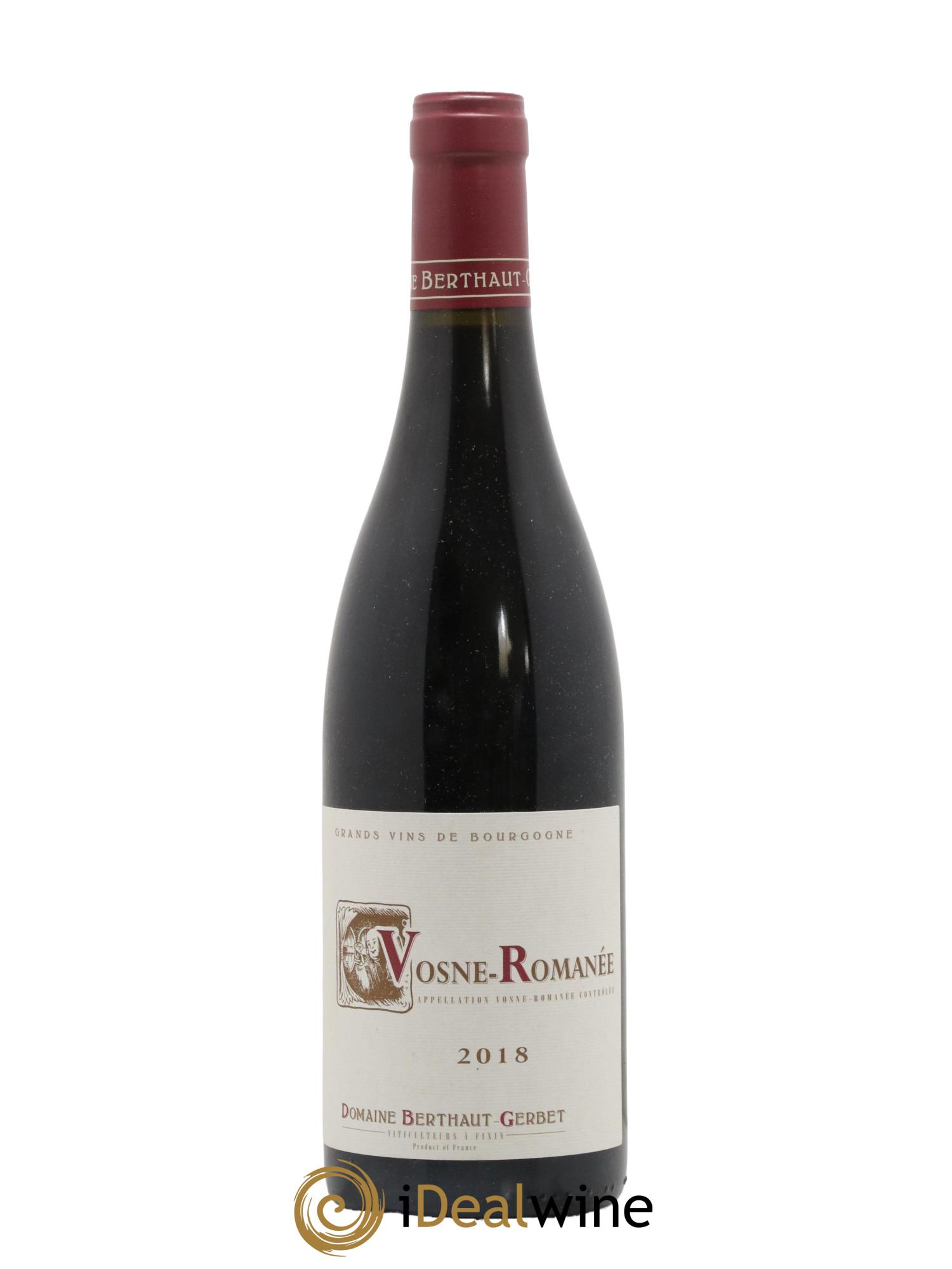 Vosne-Romanée Berthaut Gerbet (Domaine) 2018 - Lot de 1 bouteille - 0