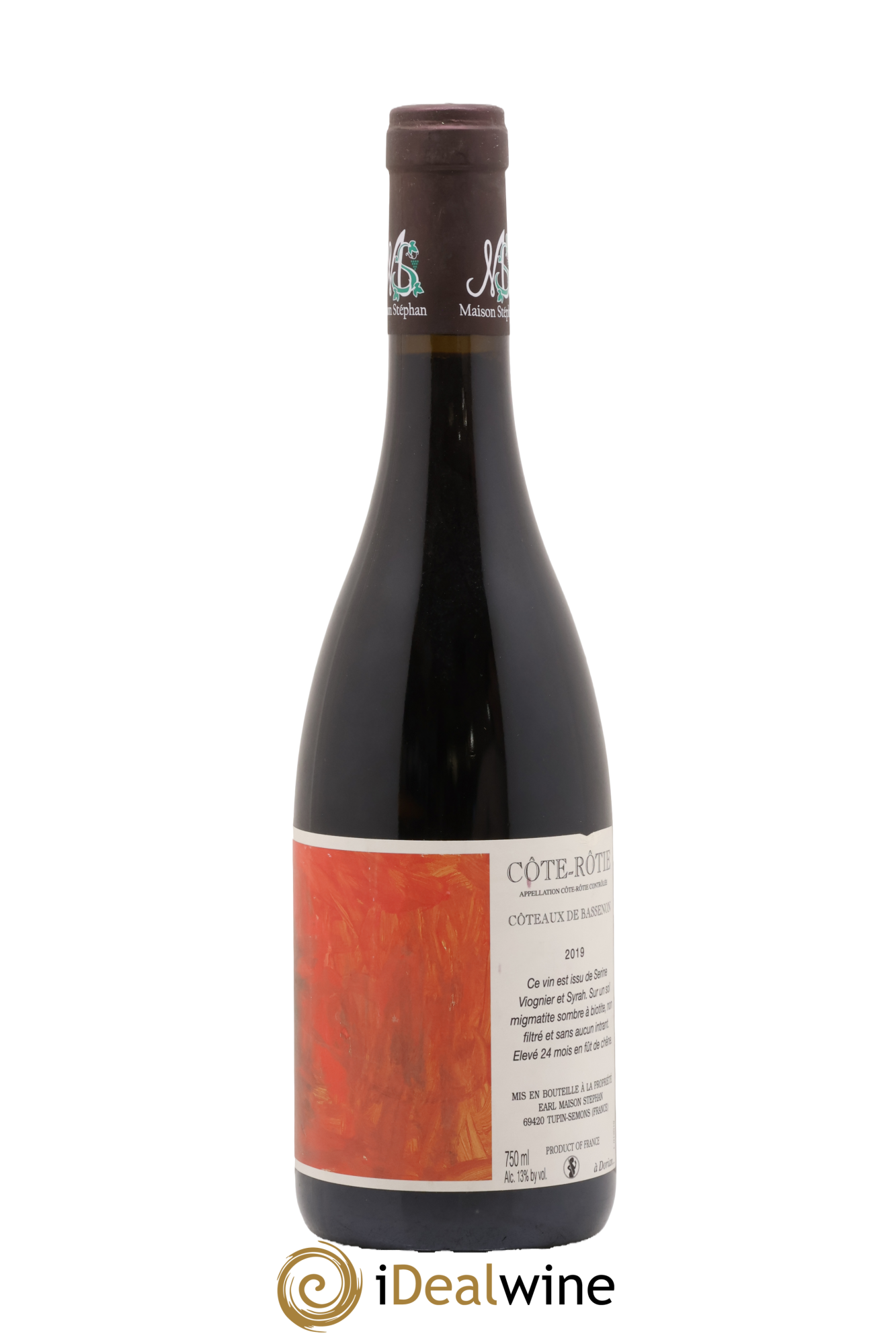 Côte-Rôtie Coteaux de Bassenon Jean-Michel Stephan 2019 - Posten von 1 Flasche - 1