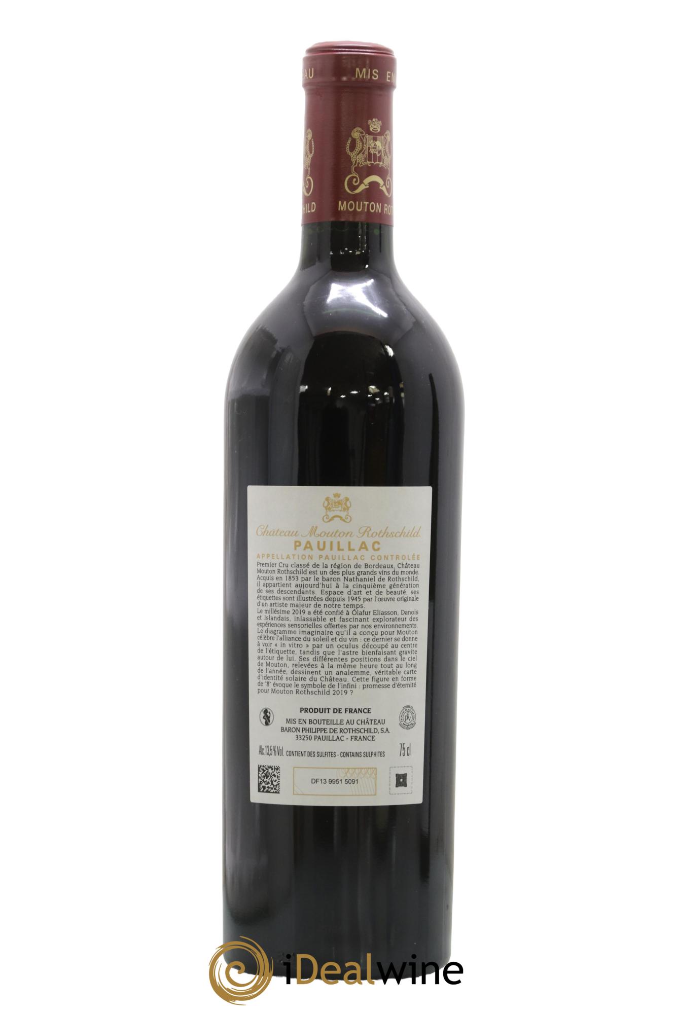 Château Mouton Rothschild 1er Grand Cru Classé 2019 - Lot of 1 bottle - 2