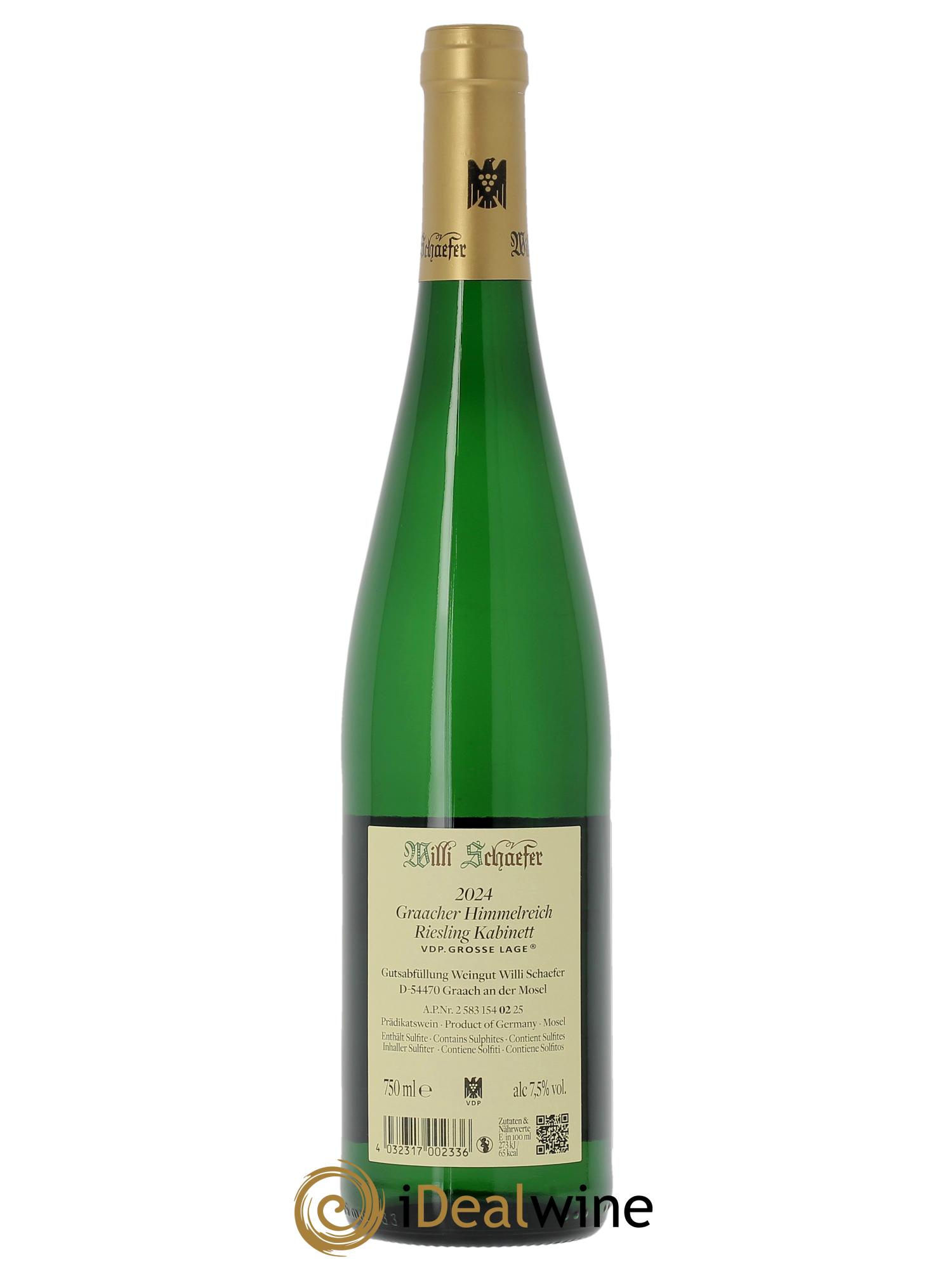 Riesling Willi Schaefer Graacher Himmelreich Kabinett  2024 - Posten von 1 Flasche - 1
