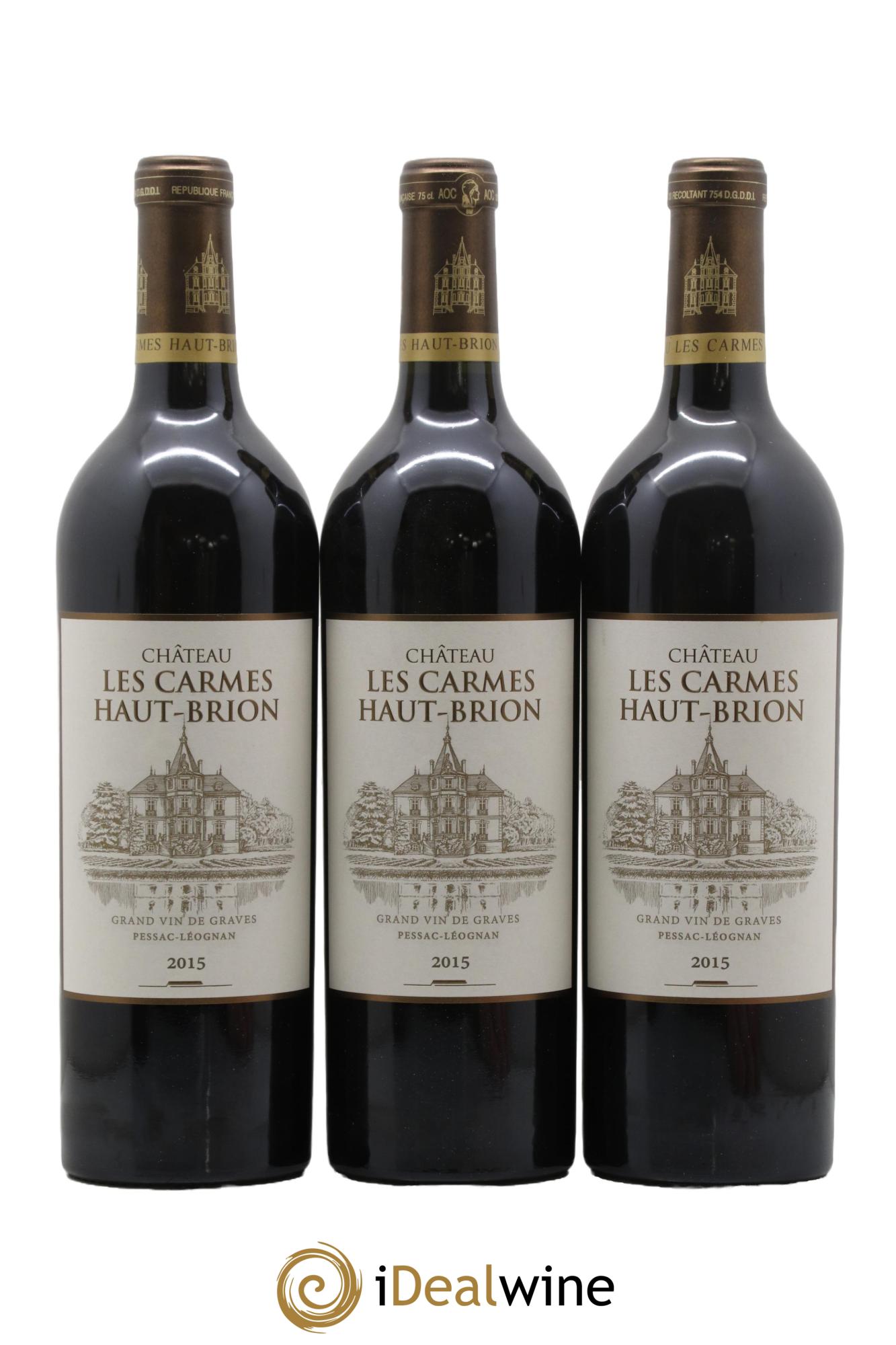 Château Les Carmes Haut-Brion 2015 - Lot of 6 bottles - 2