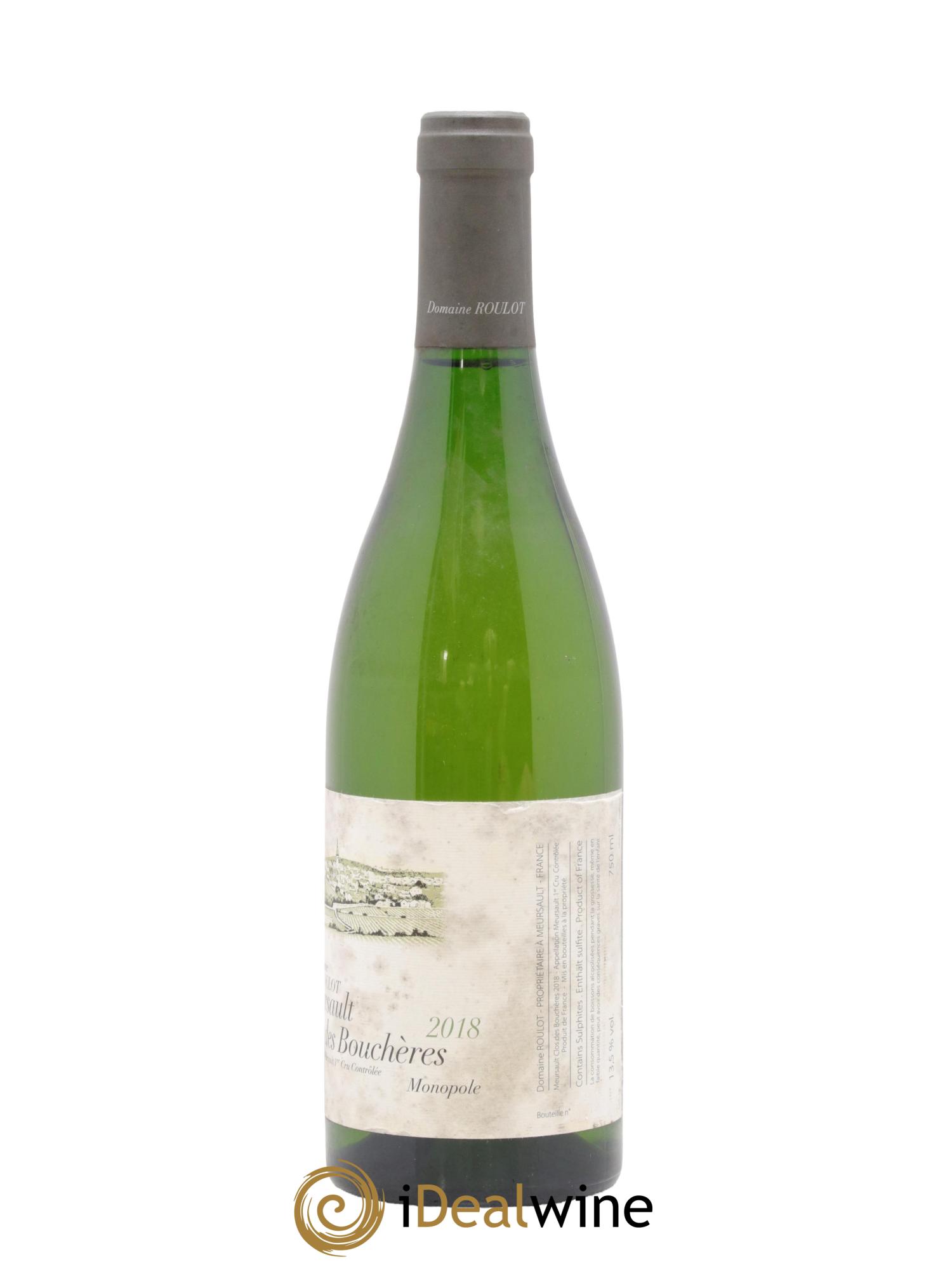 Meursault 1er Cru Clos des Bouchères Roulot (Domaine) 2018 - Posten von 1 Flasche - 1