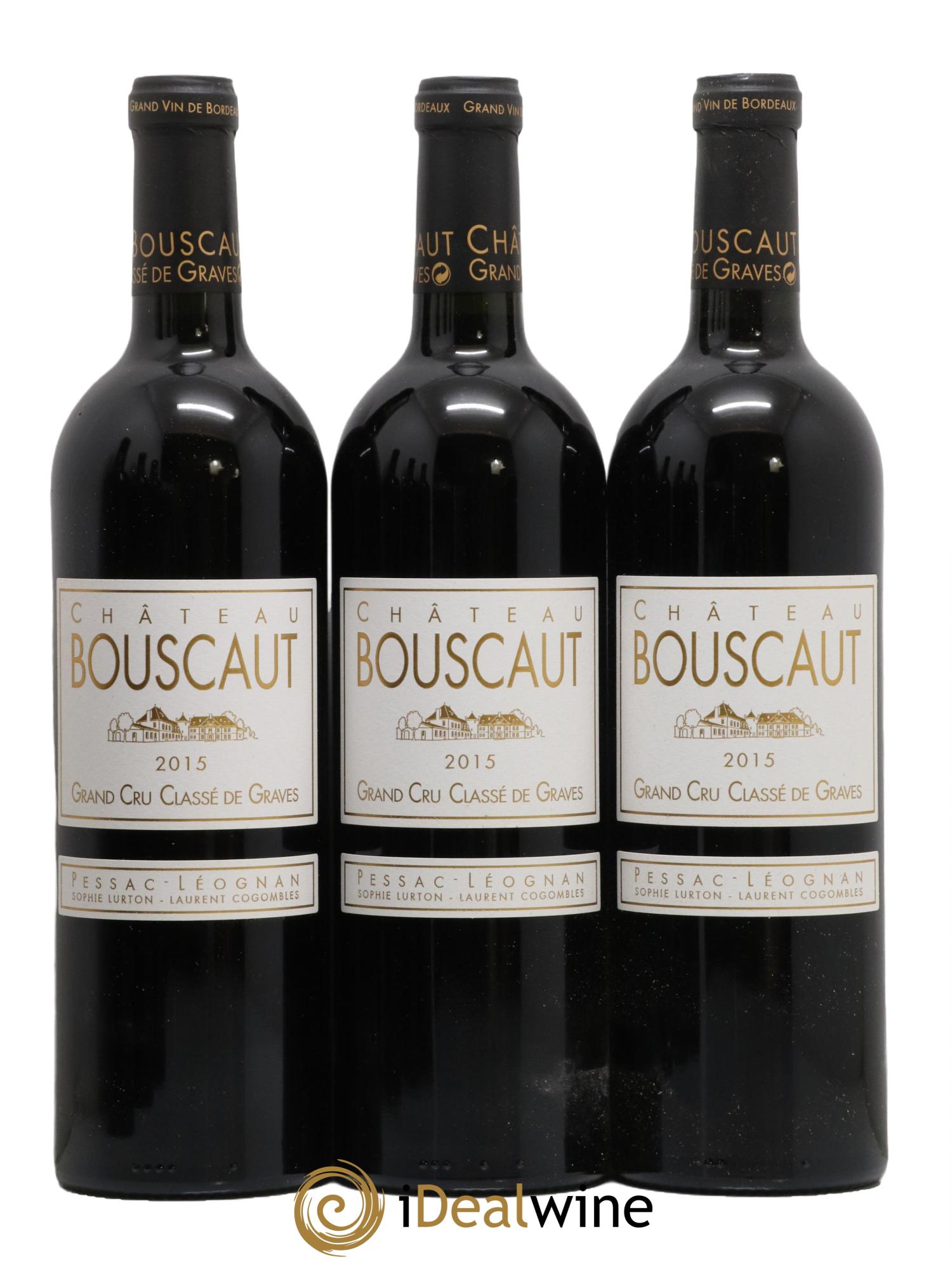 Château Bouscaut Cru Classé de Graves 2015 - Lot de 6 bouteilles - 1