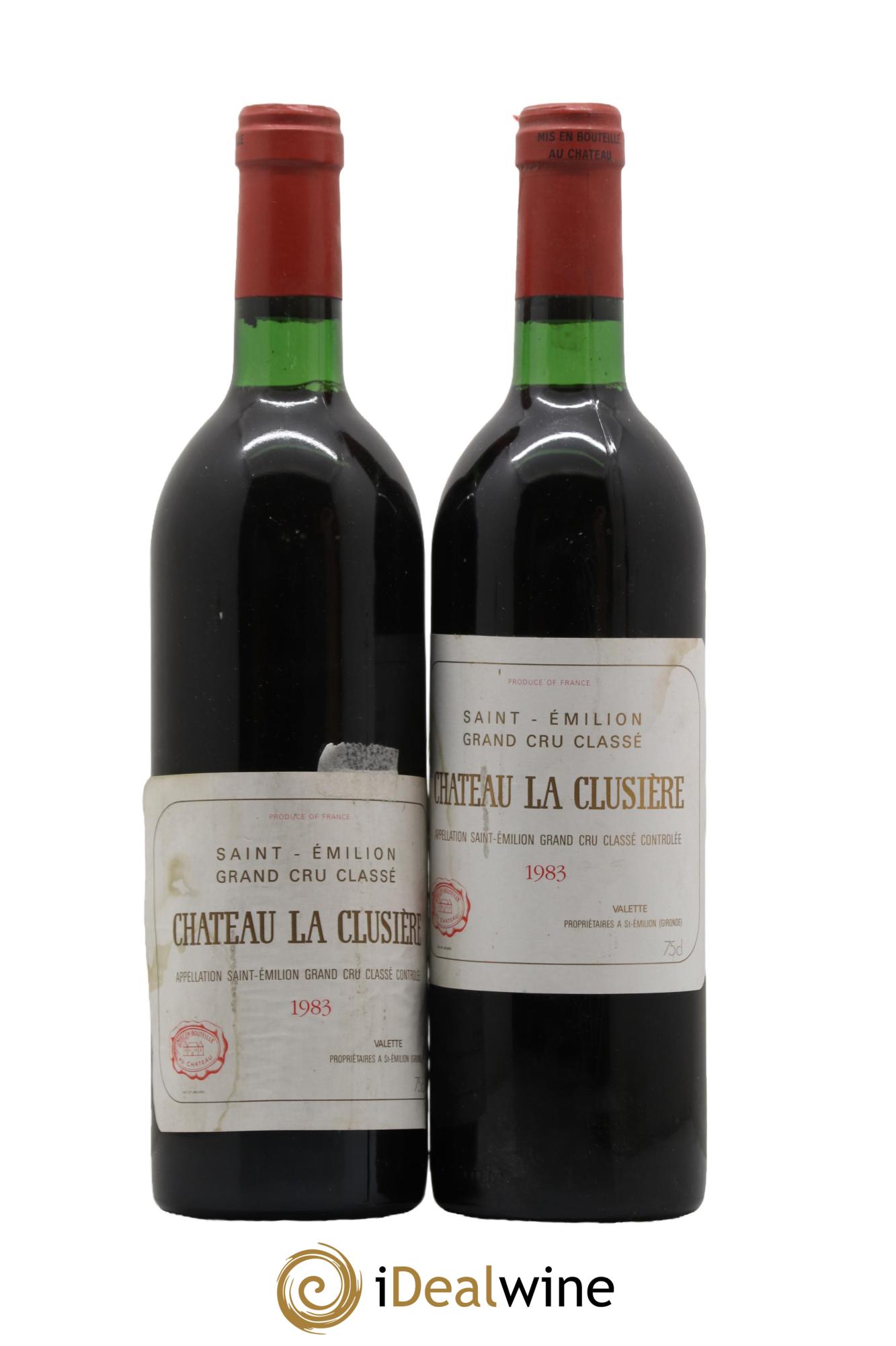 Château la Clusière 1983 - Lot de 2 bouteilles - 0
