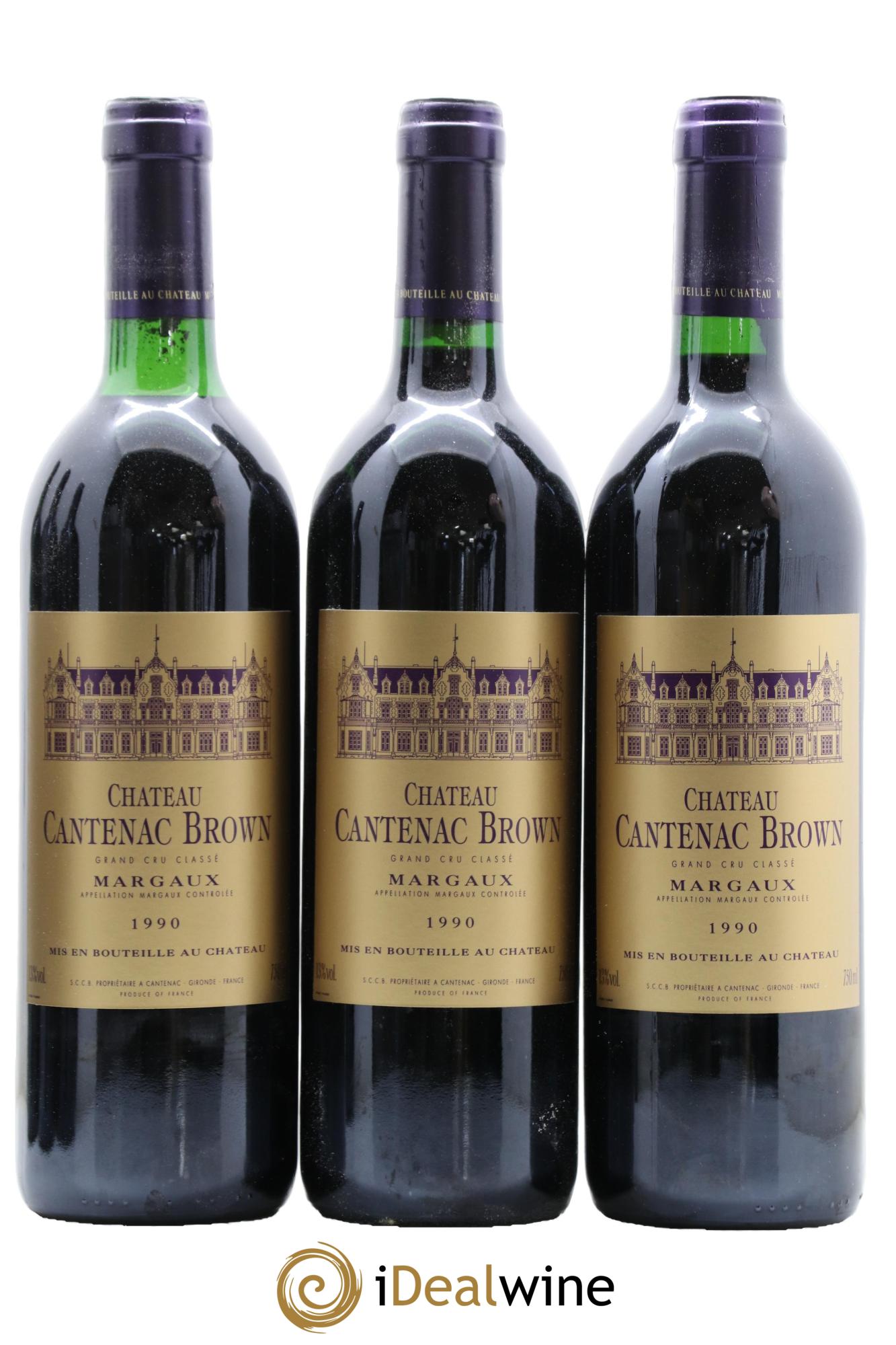 Château Cantenac Brown 3ème Grand Cru Classé 1990 - Lot de 12 bouteilles - 3