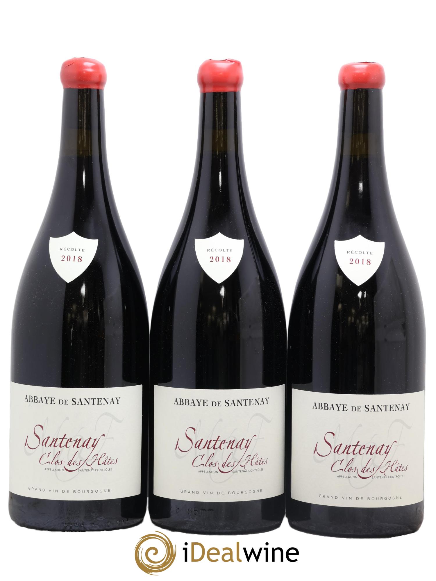 Santenay Clos des Hates Abbaye de Santenay 2018 - Lot de 3 magnums - 0