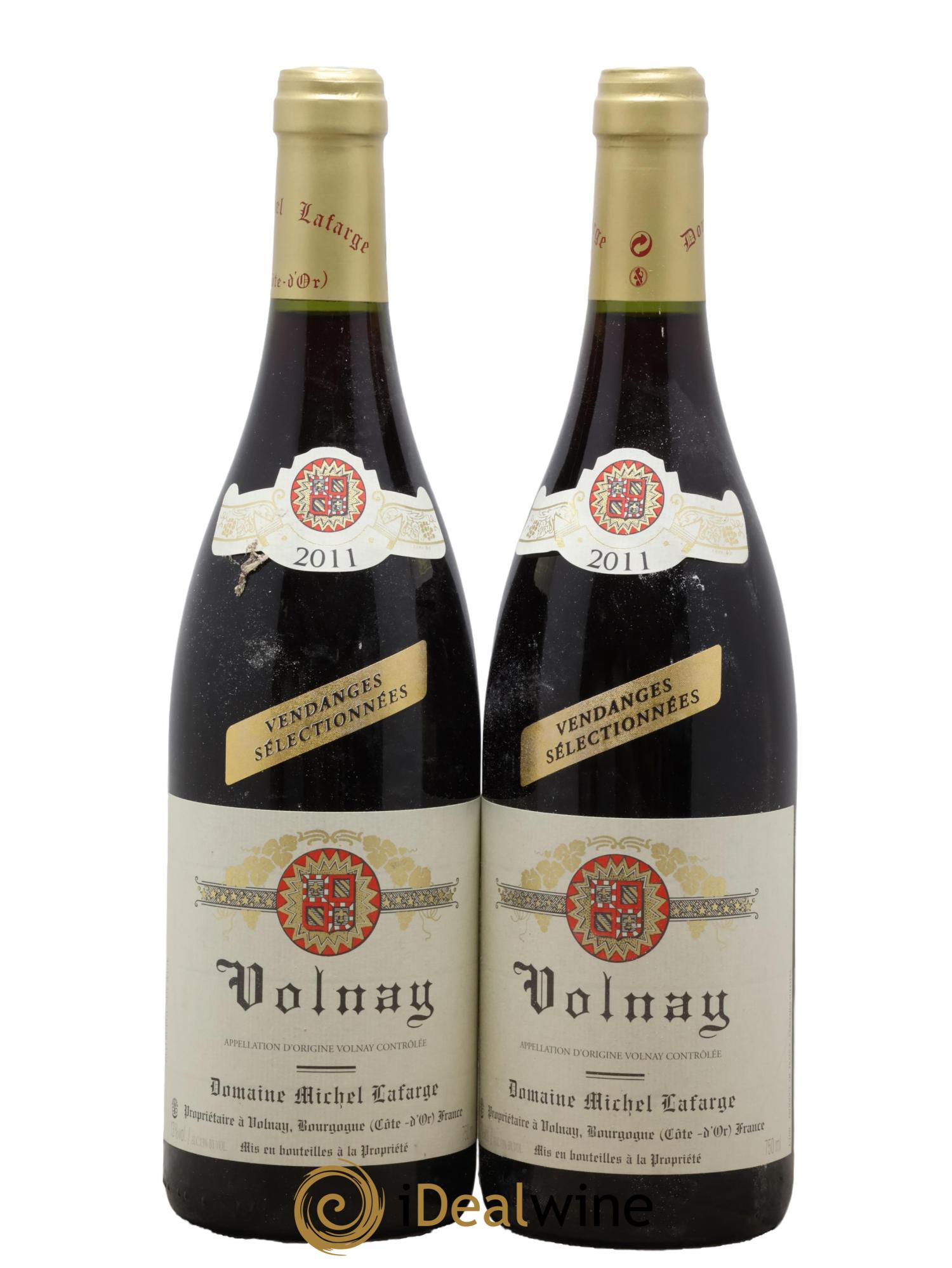 Volnay Vendanges sélectionnées Lafarge (Domaine) 2011 - Lot of 2 bottles - 0