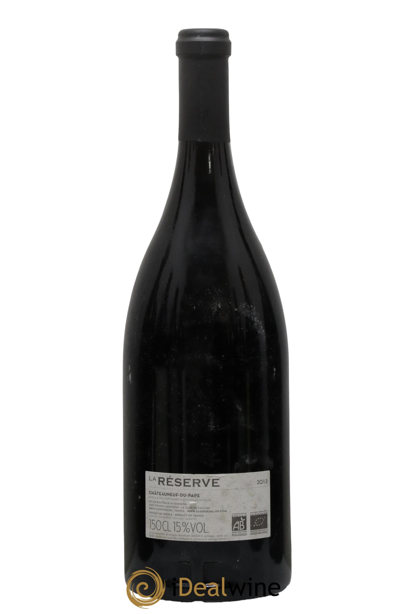 Châteauneuf-du-Pape Domaine Le Clos du Caillou Réserve Sylvie Vacheron  2013 - Lot de 1 magnum - 1
