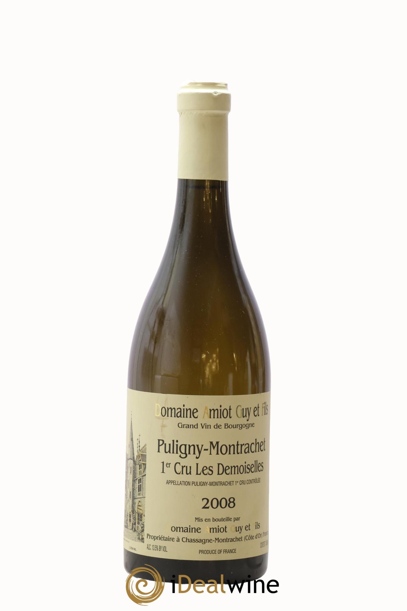 Puligny-Montrachet 1er Cru Les Demoiselles Guy Amiot & Fils 2008 - Posten von 1 Flasche - 0
