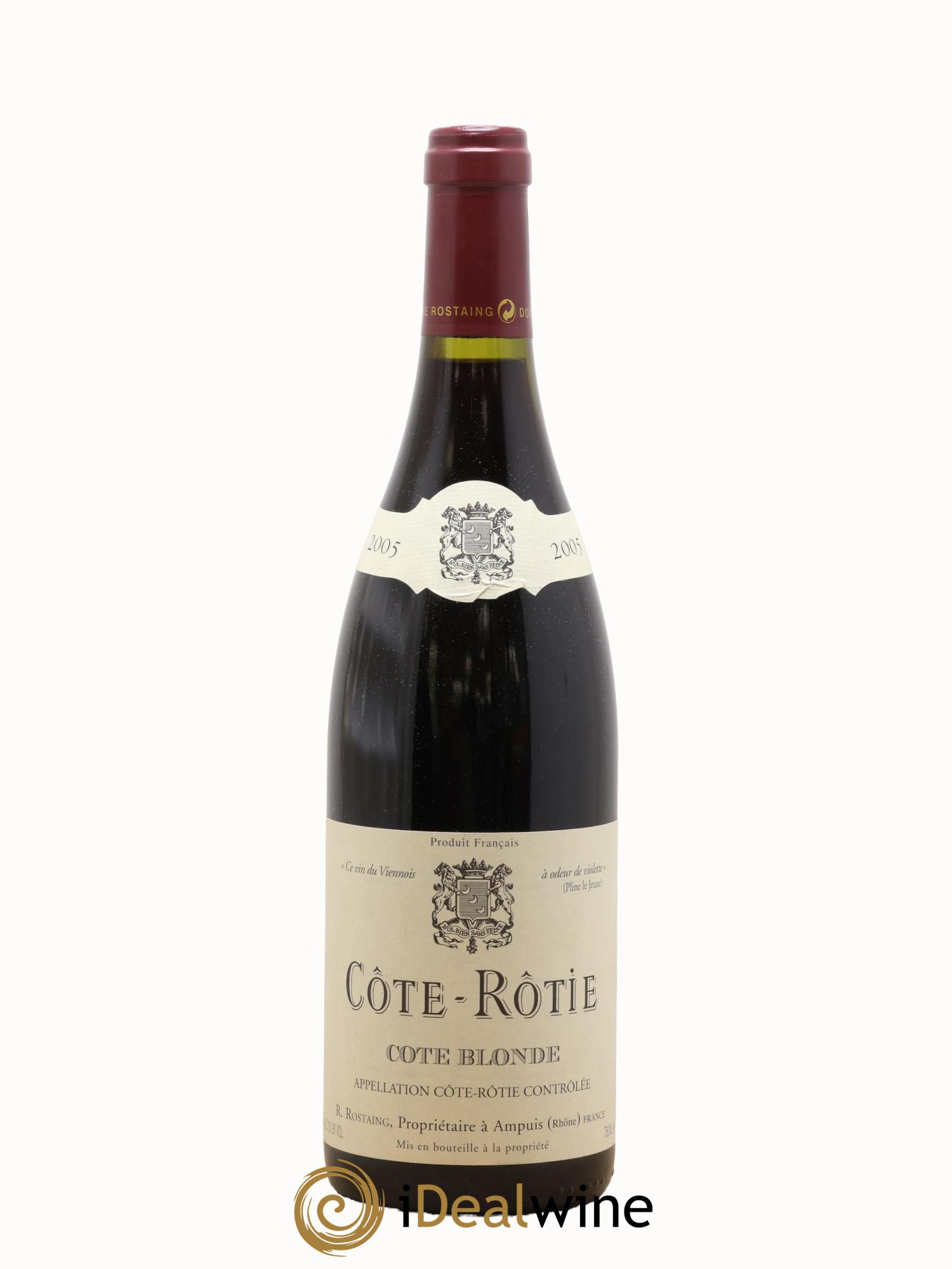 Côte-Rôtie Côte Blonde René Rostaing 2005 - Posten von 1 Flasche - 0