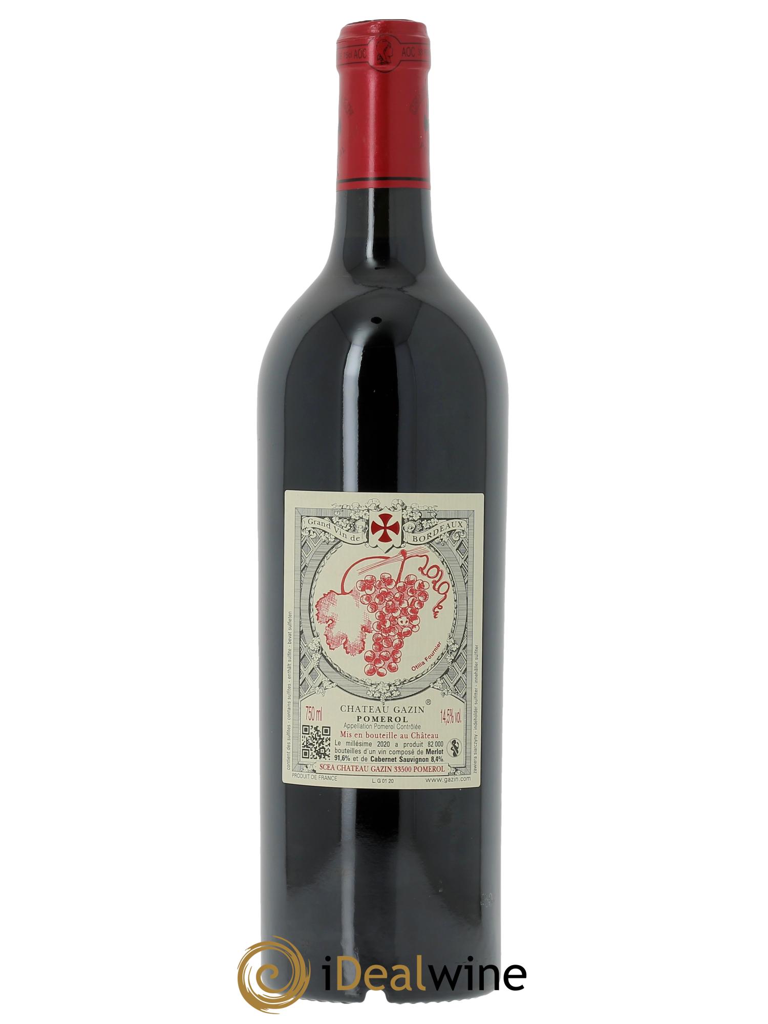 Château Gazin  2020 - Lot de 1 bouteille - 1