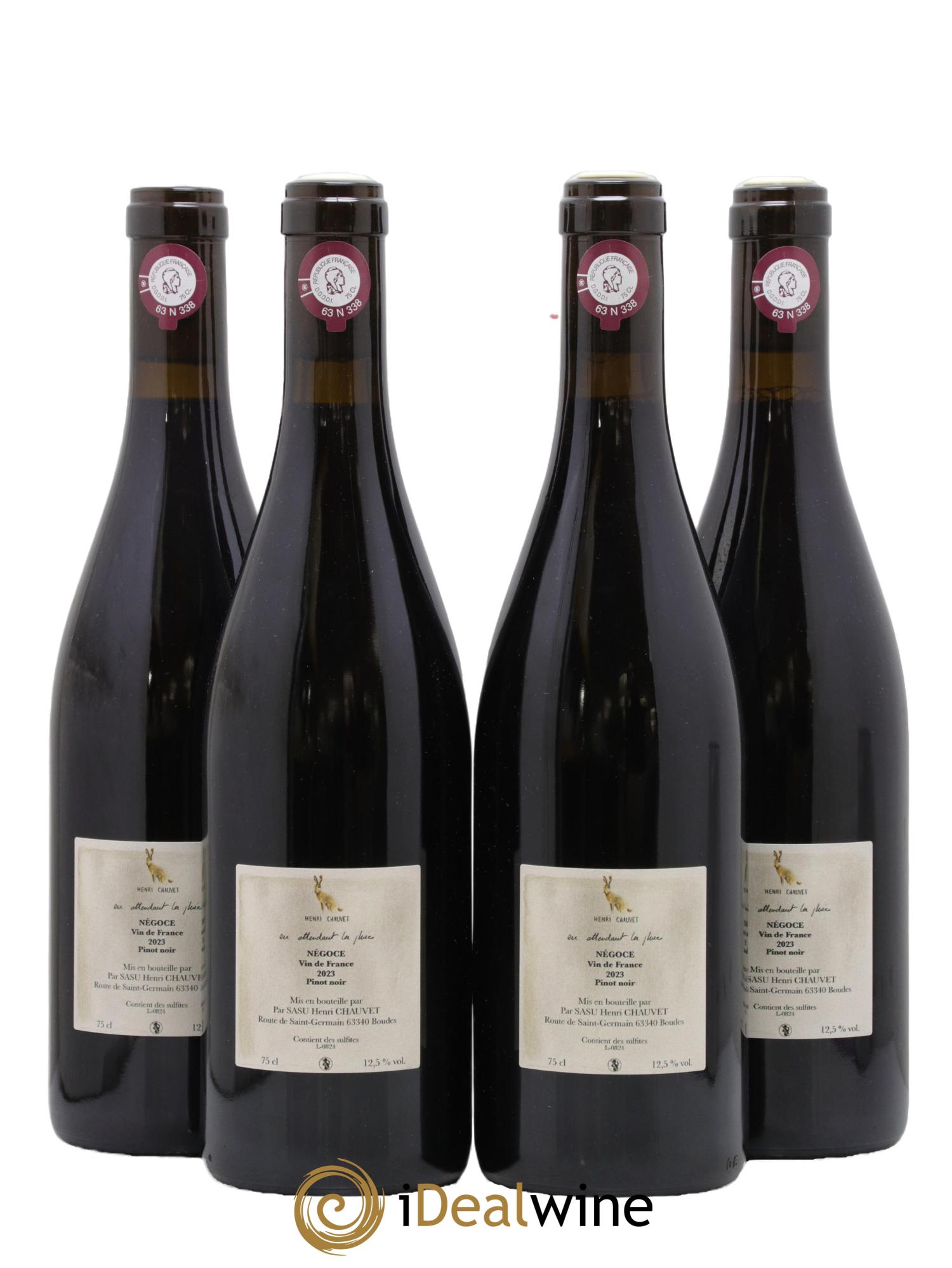 Vin de France En Attendant la Pluie Henri Chauvet 2023 - Lot de 4 bouteilles - 1