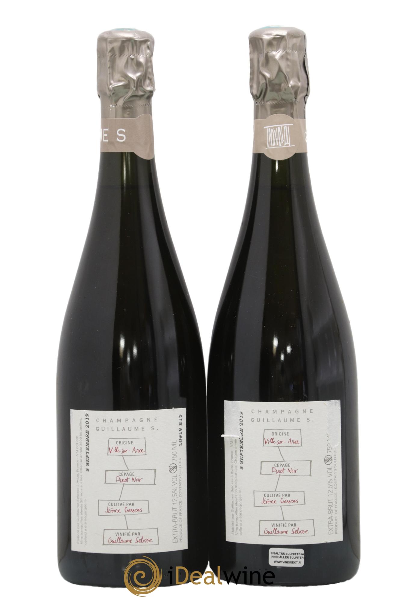 Largillier Extra-Brut Guillaume Selosse - Lot of 2 bottles - 1