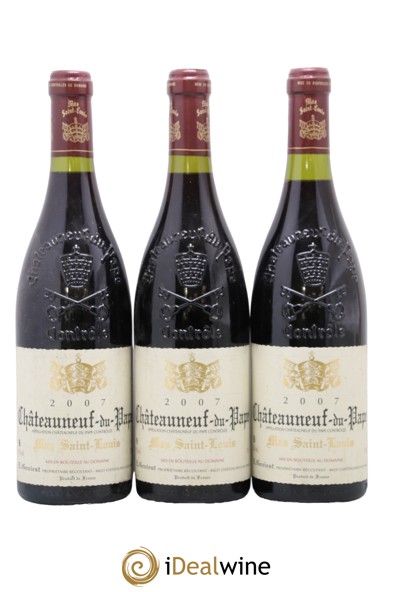 Châteauneuf-du-Pape Tradition Mas Saint-Louis 2007 - Lot de 3 bouteilles - 0