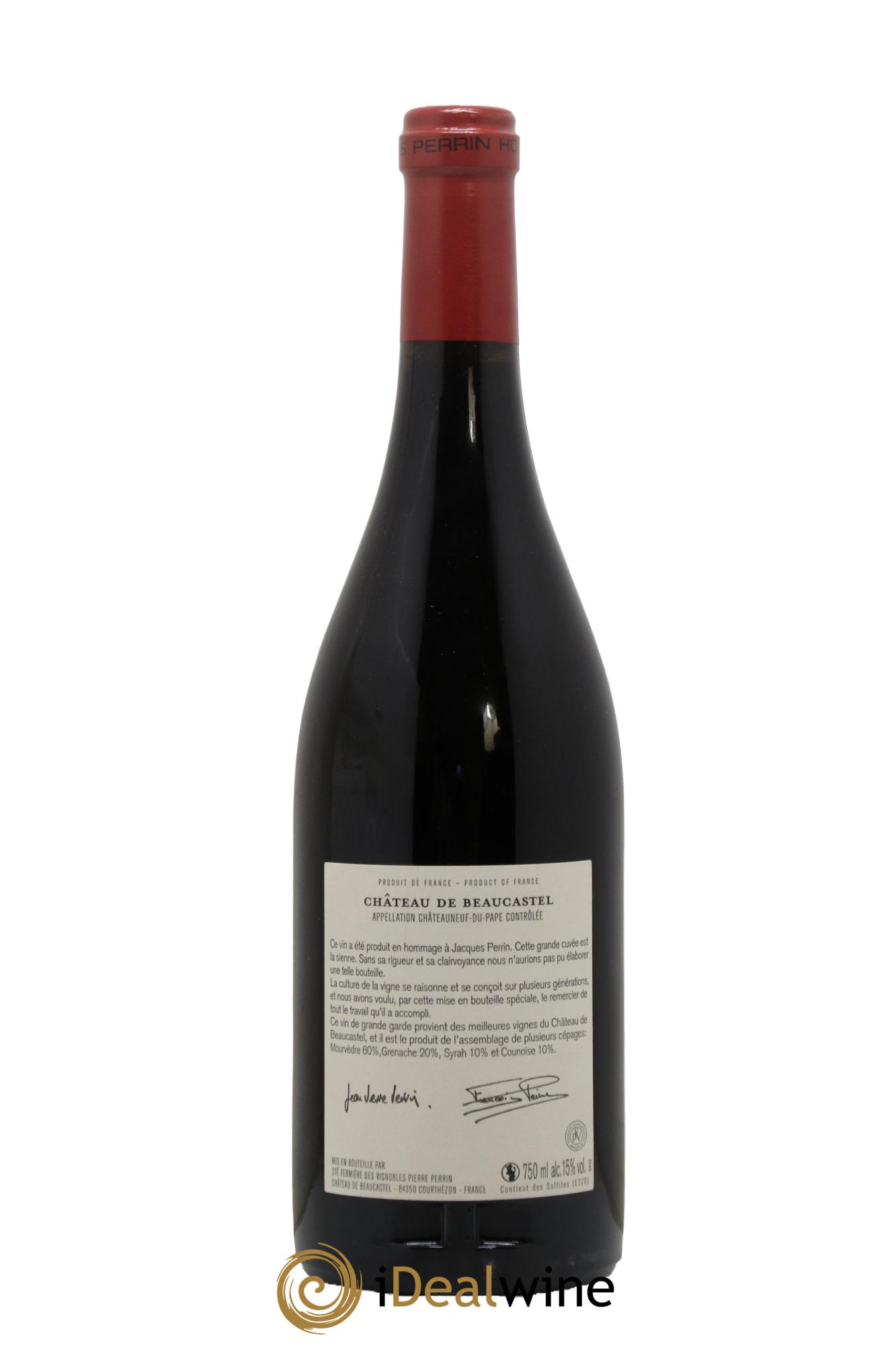 Châteauneuf-du-Pape Château de Beaucastel Hommage à Jacques Perrin Famille Perrin 2010 - Posten von 1 Flasche - 1