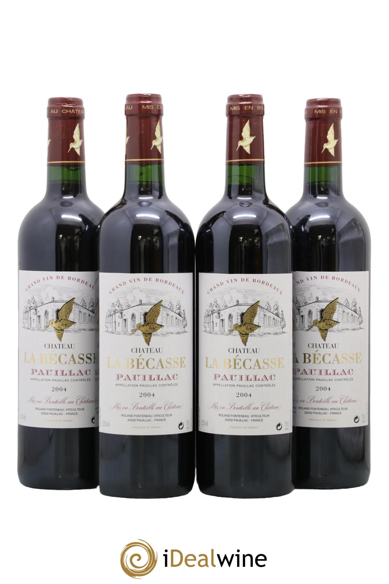Château la Bécasse 2004 - Posten von 4 Flaschen - 0