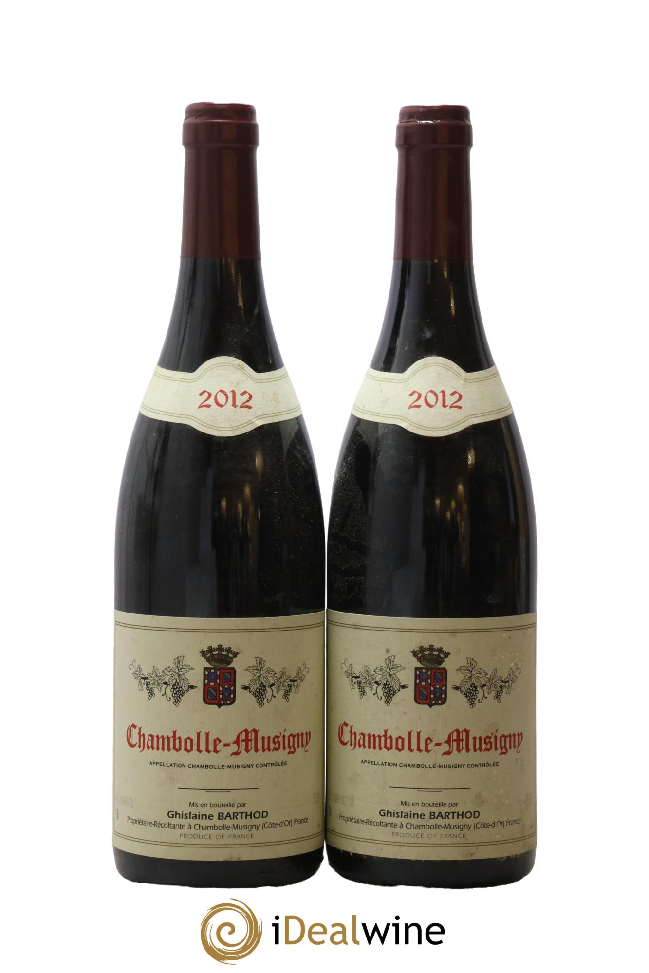 Chambolle-Musigny Ghislaine Barthod 2012 - Lot de 2 bouteilles - 0