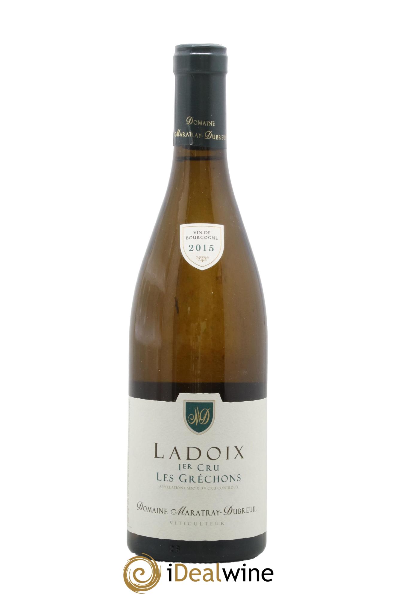 Ladoix 1er Cru Les Grechons Maratray Dubreuil 2015 - Lot de 1 bouteille - 0