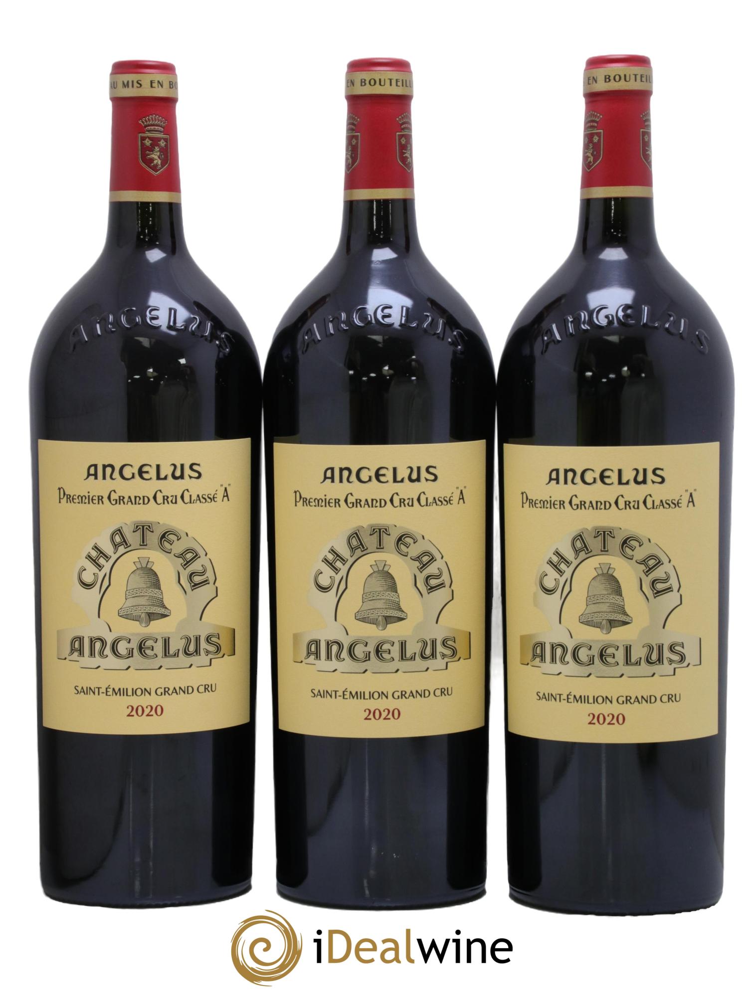 Château Angélus 1er Grand Cru Classé A  2020 - Lot of 3 magnums - 0