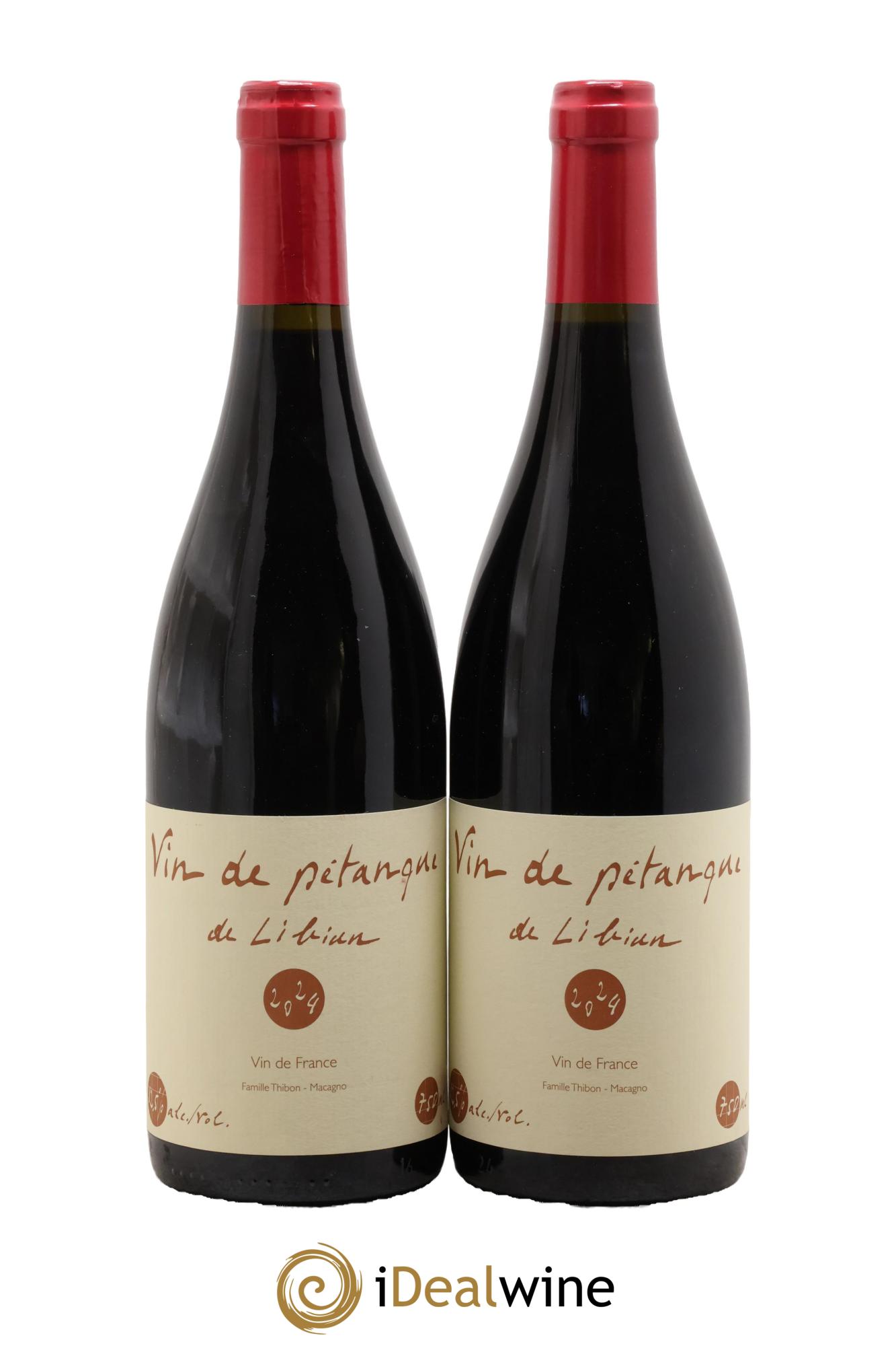 Ardèche Vin de Pétanque Mas de Libian 2024 - Lotto di 2 bottiglie - 0