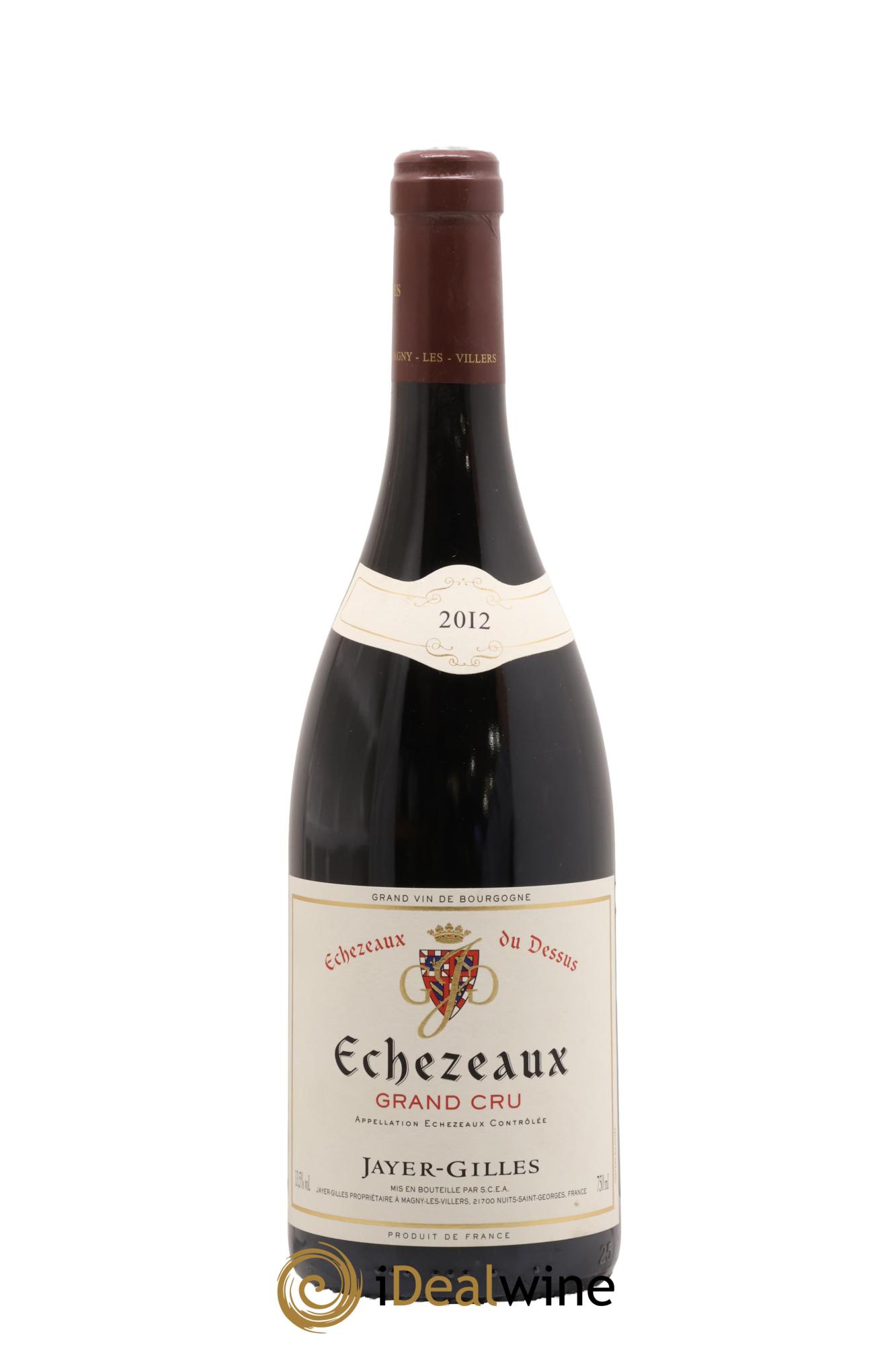 Echezeaux Grand Cru Du Dessus Hoffmann-Jayer (anciennement Jayer-Gilles) 2012 - Lot de 1 bouteille - 0