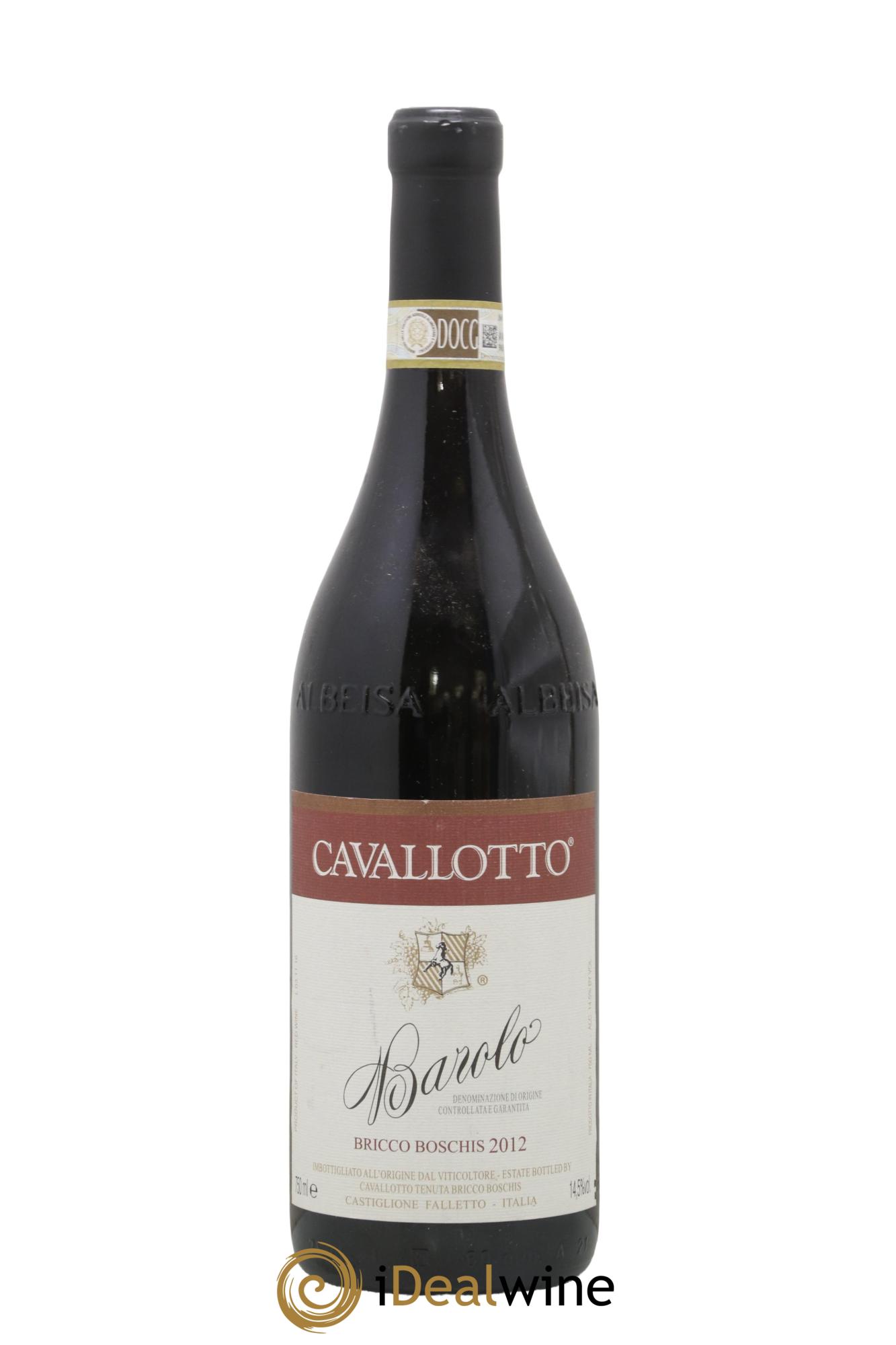 Barolo DOCG Bricco Boschis Cavallotto 2012 - Lot de 1 bouteille - 0